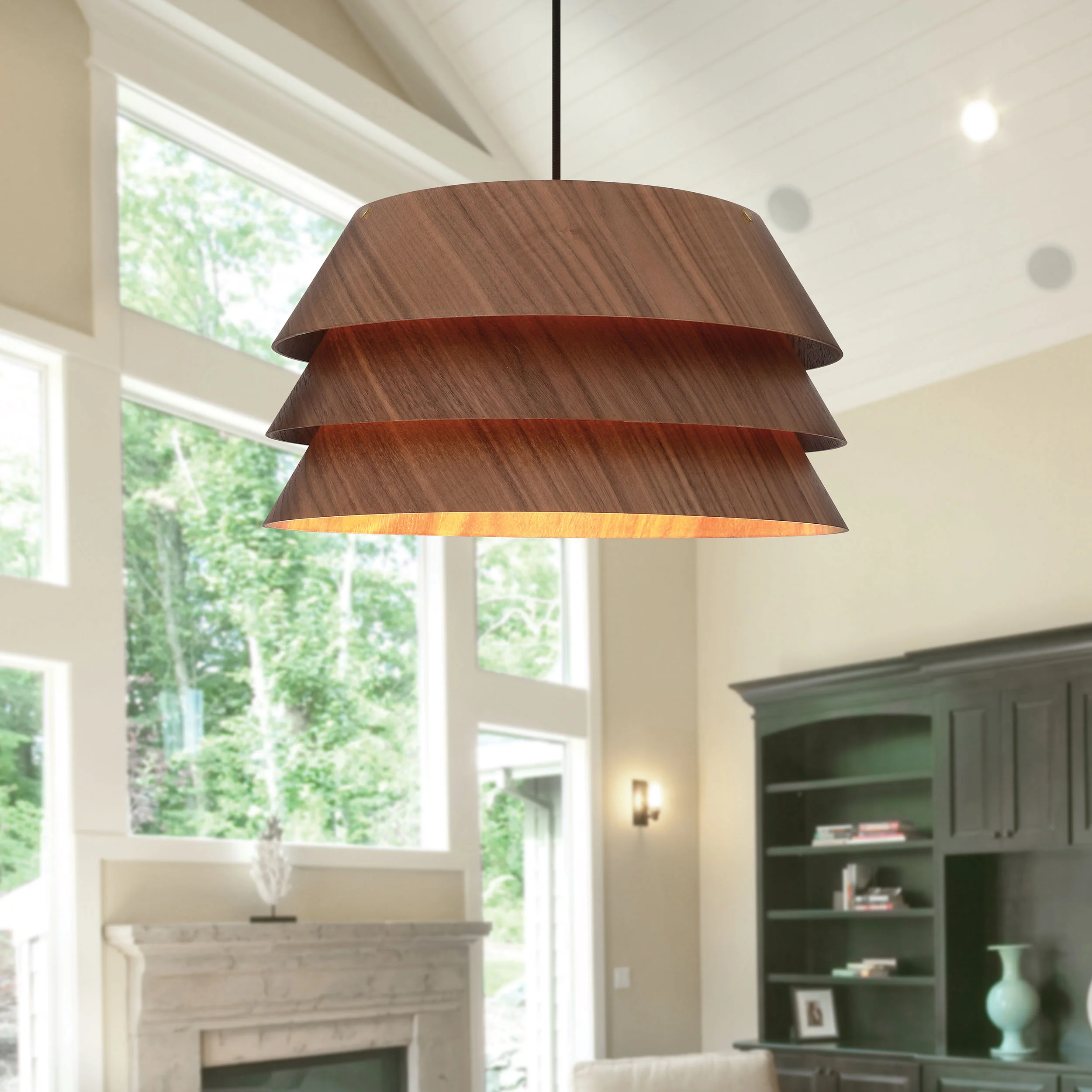 Aalto 1-light 6" Pendant in Dark Walnut - Image 7