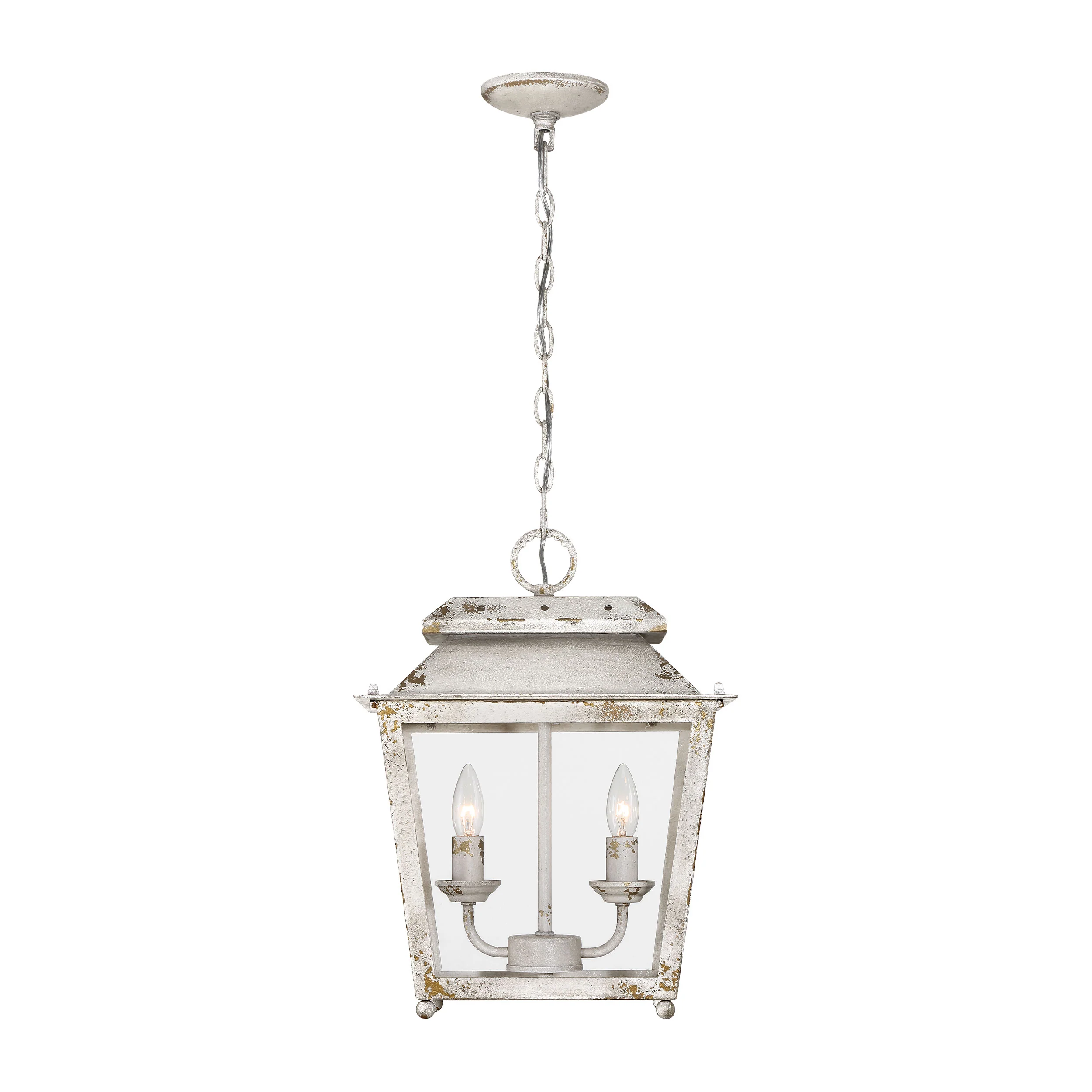Abingdon 2-light Pendant in Antique Ivory - Image 3