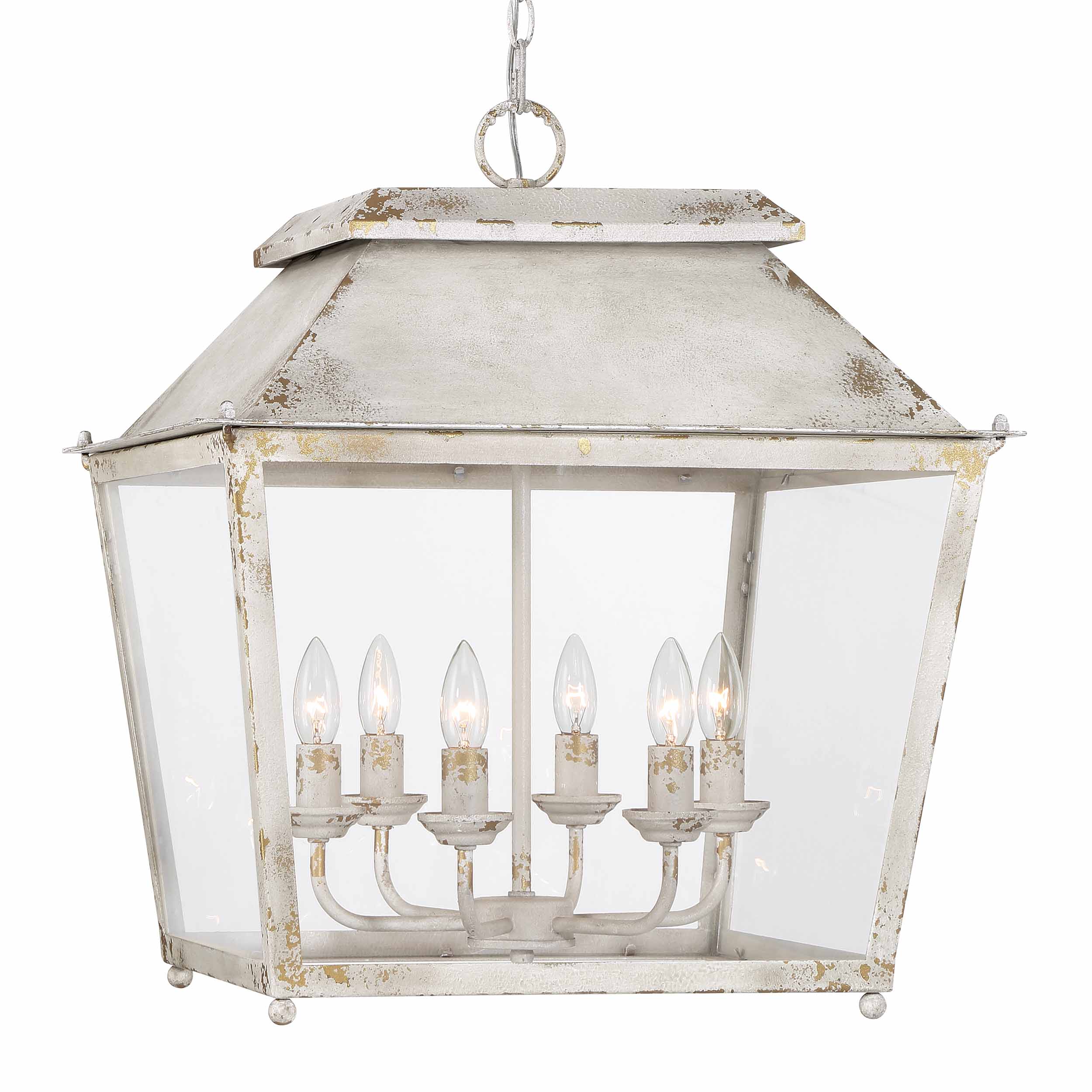 Abingdon 6-light Pendant in Antique Ivory