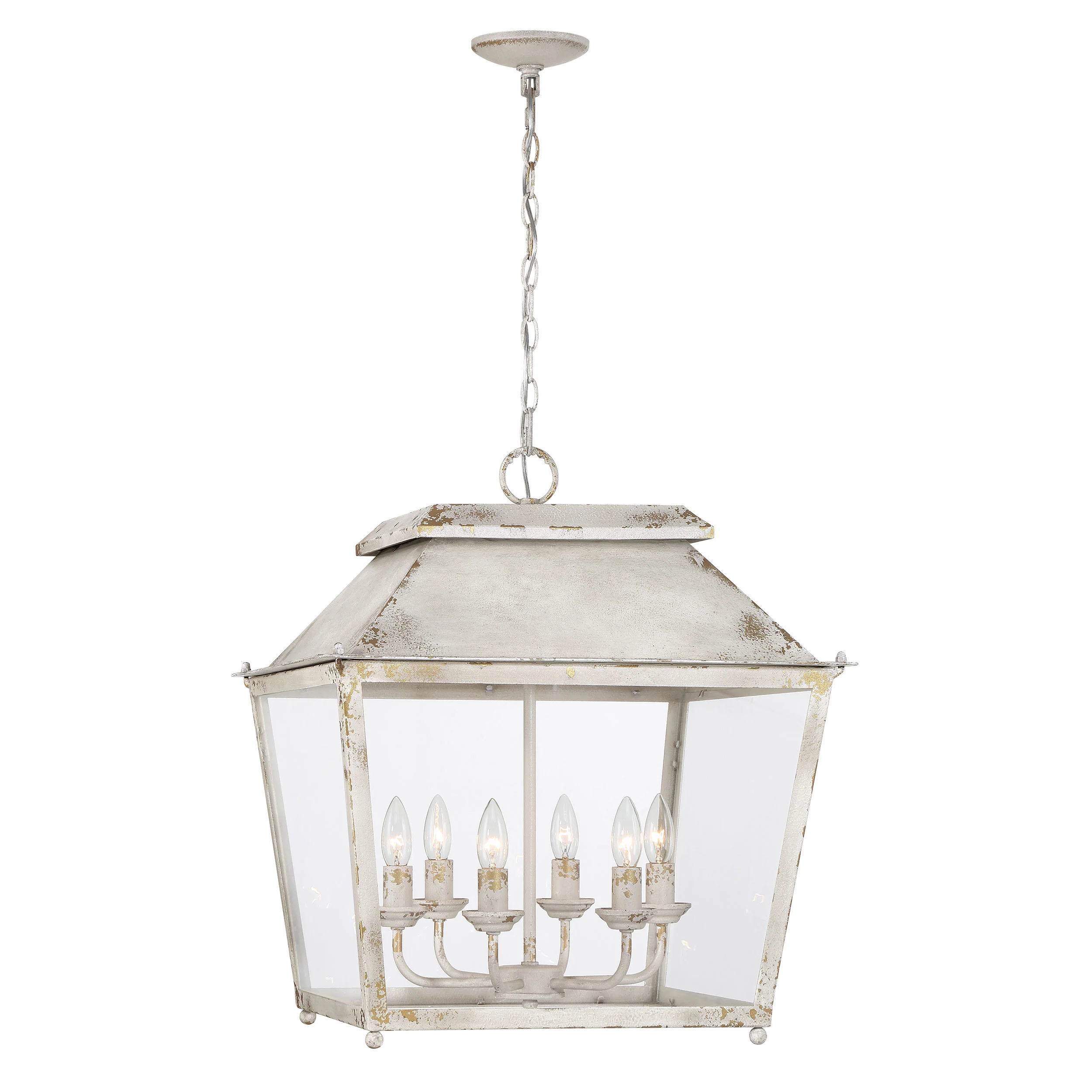 Abingdon 6-light Pendant in Antique Ivory - Image 3
