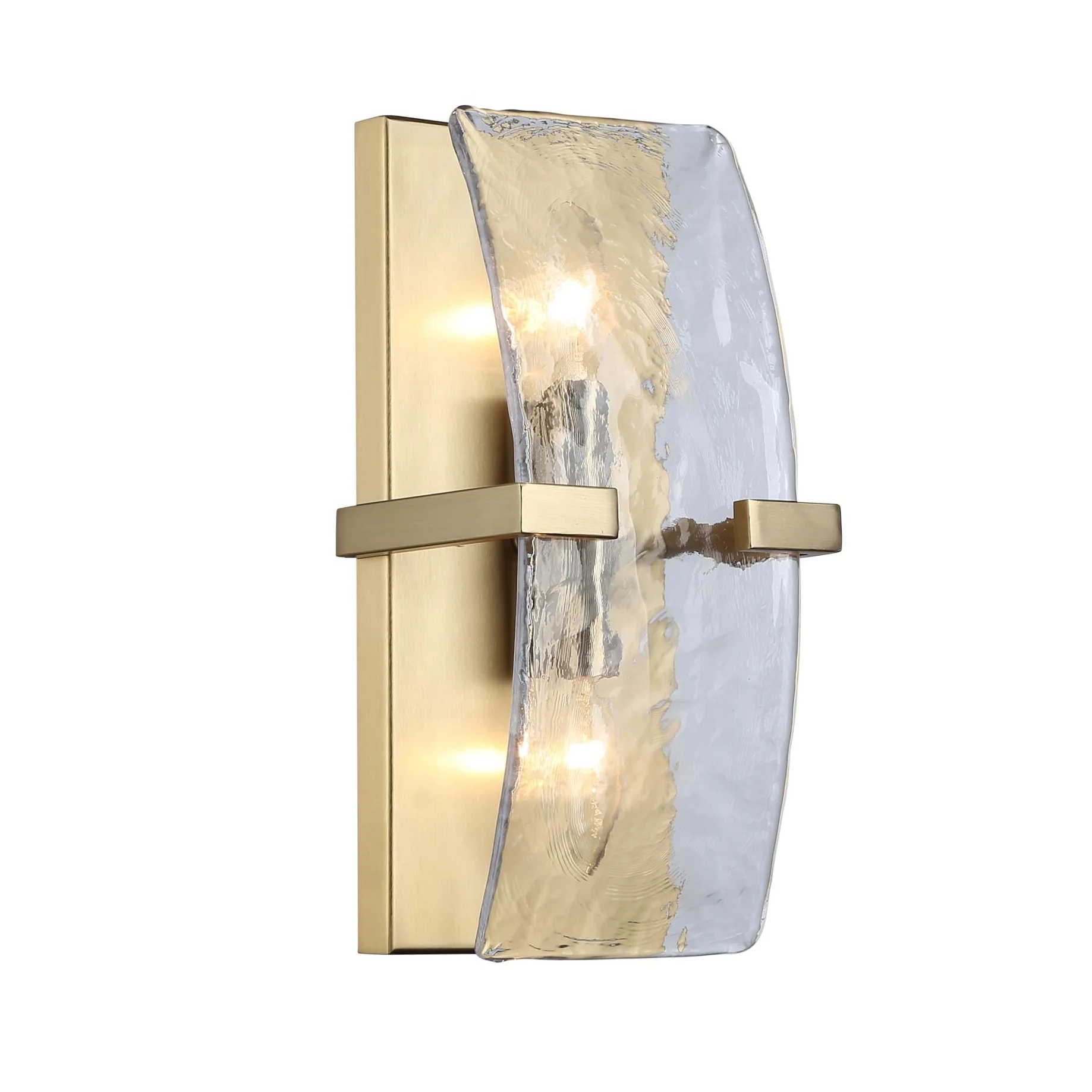 Aenon 2-light Wall Sconce in Brushed Champagne Brass
