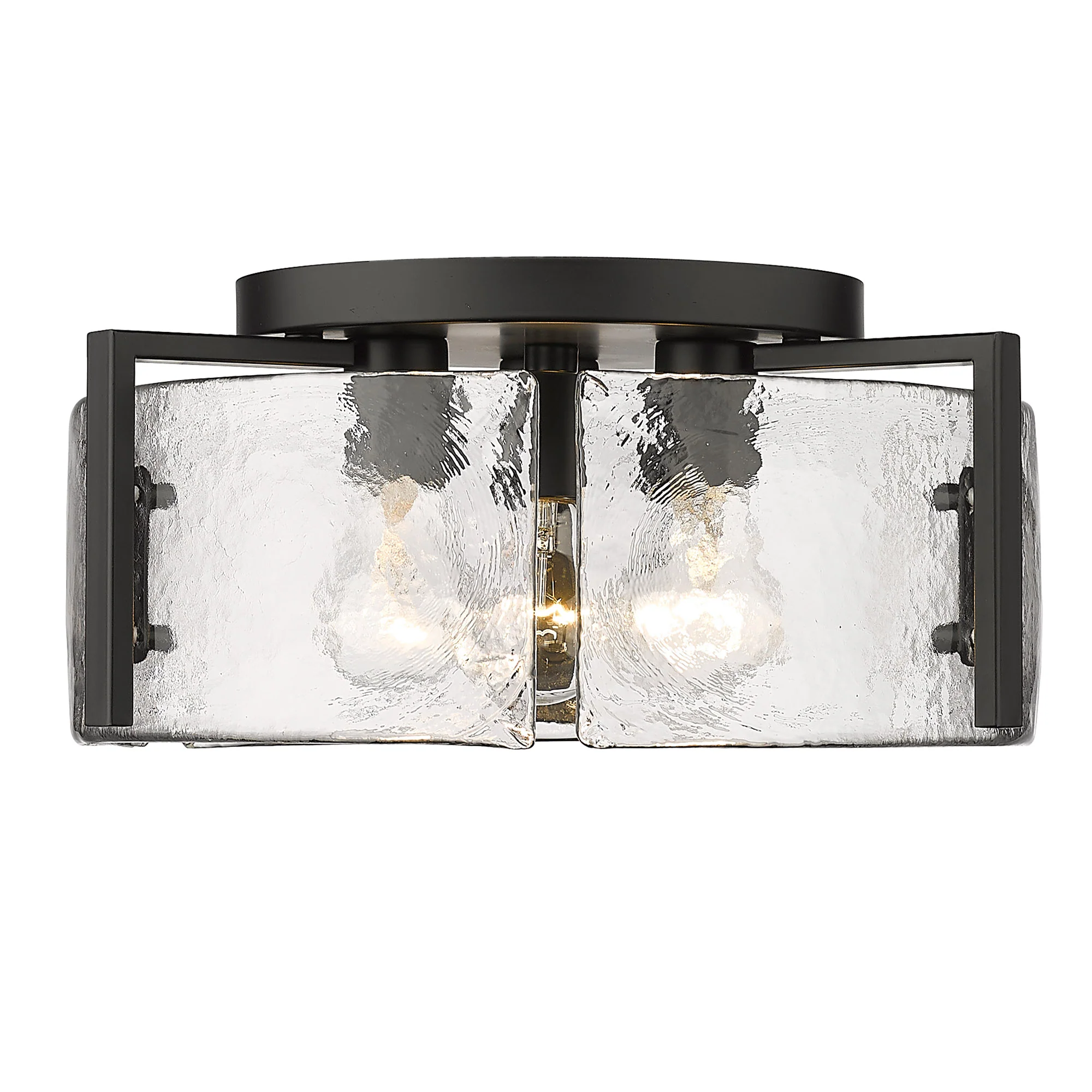 Aenon 3-light Flush Mount in Matte Black - Image 2