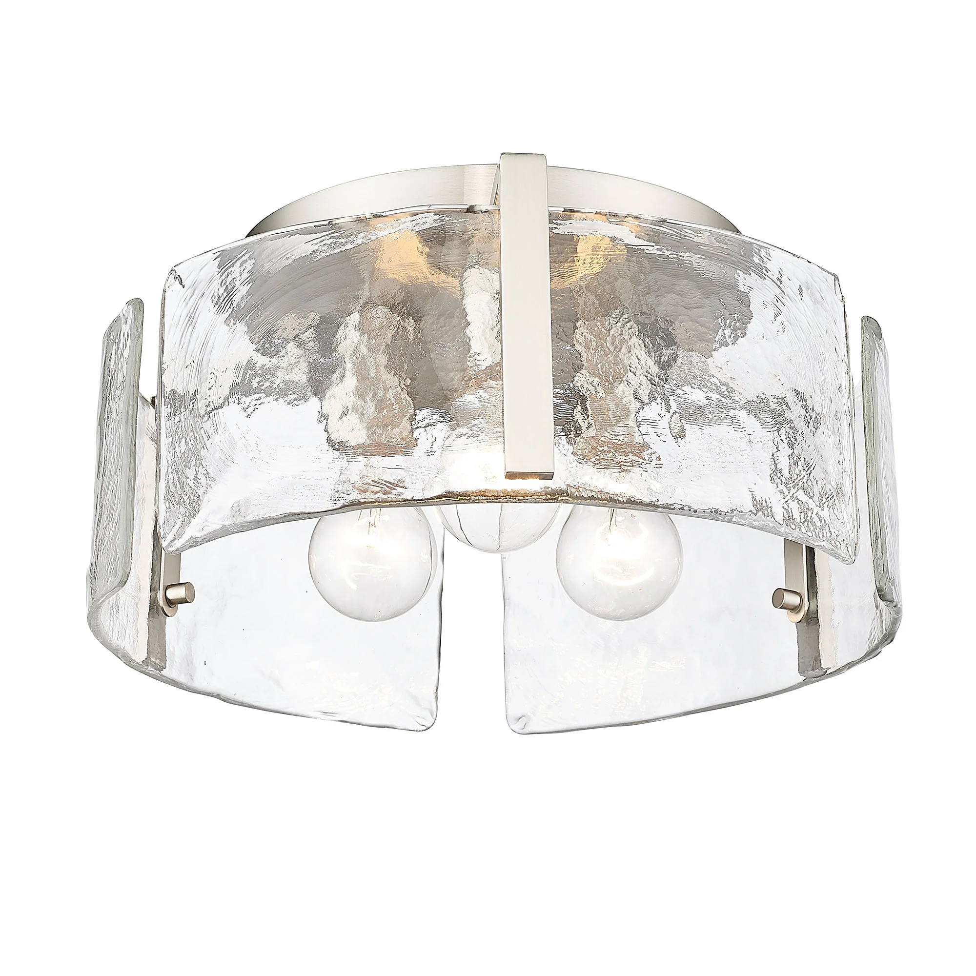 Aenon 3-light Flush Mount in Pewter - Image 3