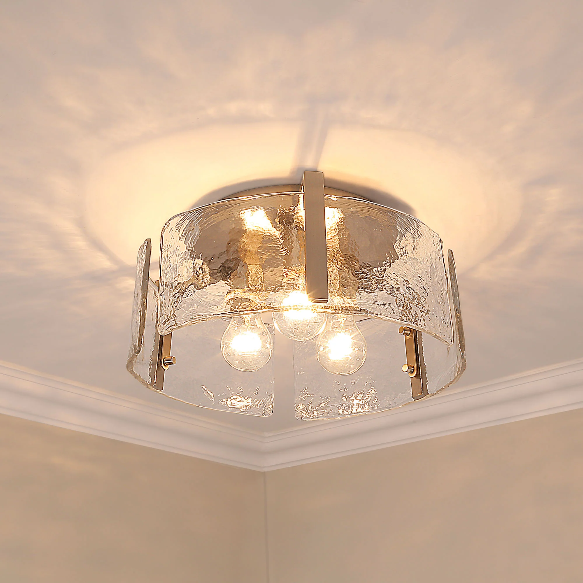 Aenon 3-light Flush Mount in Pewter - Image 6