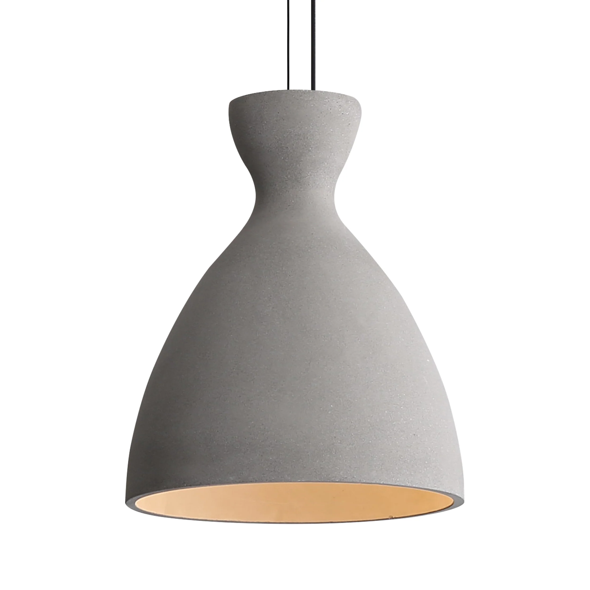 Aethera 10in Integrated LED Pendant in Grey Cement