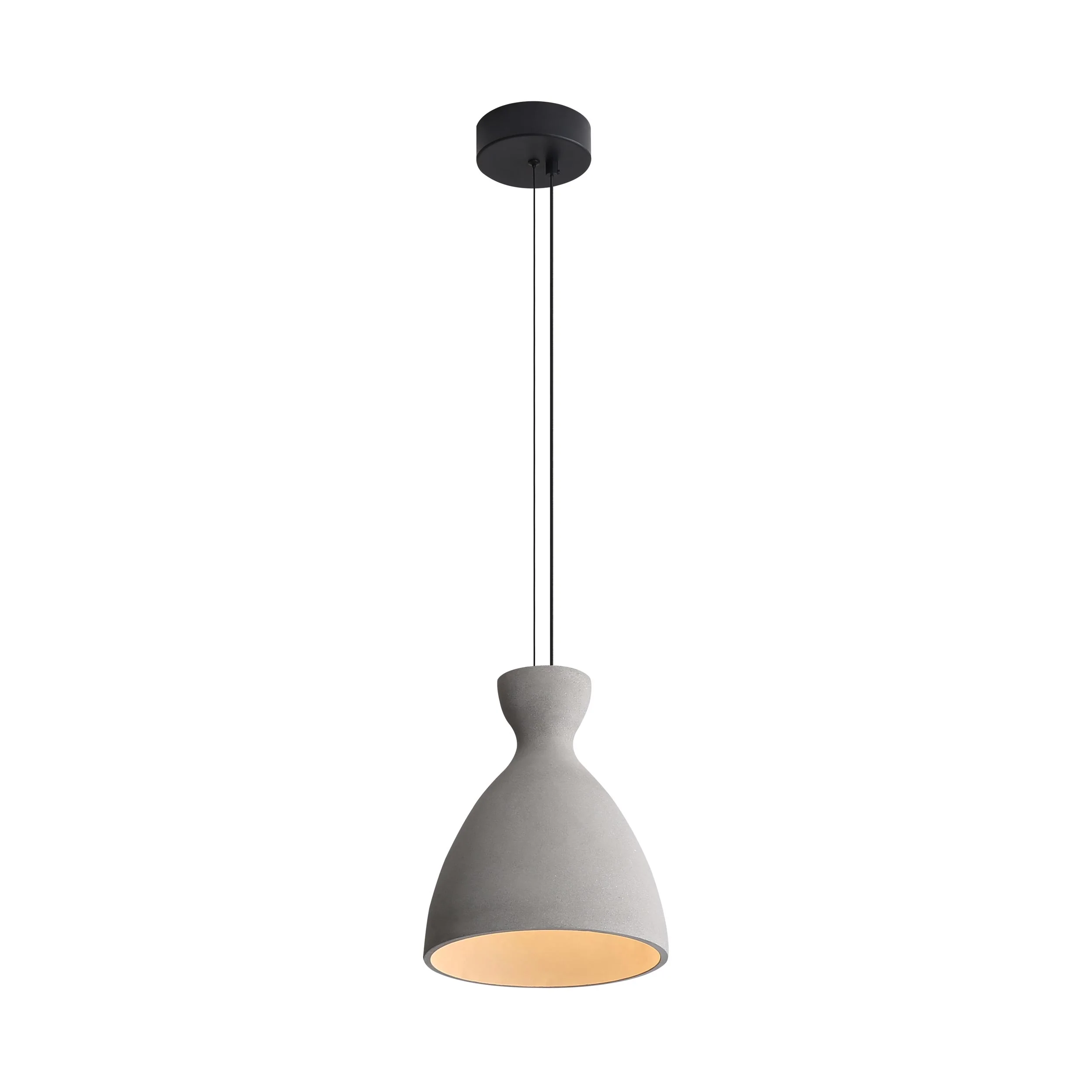Aethera 10in Integrated LED Pendant in Grey Cement - Image 2
