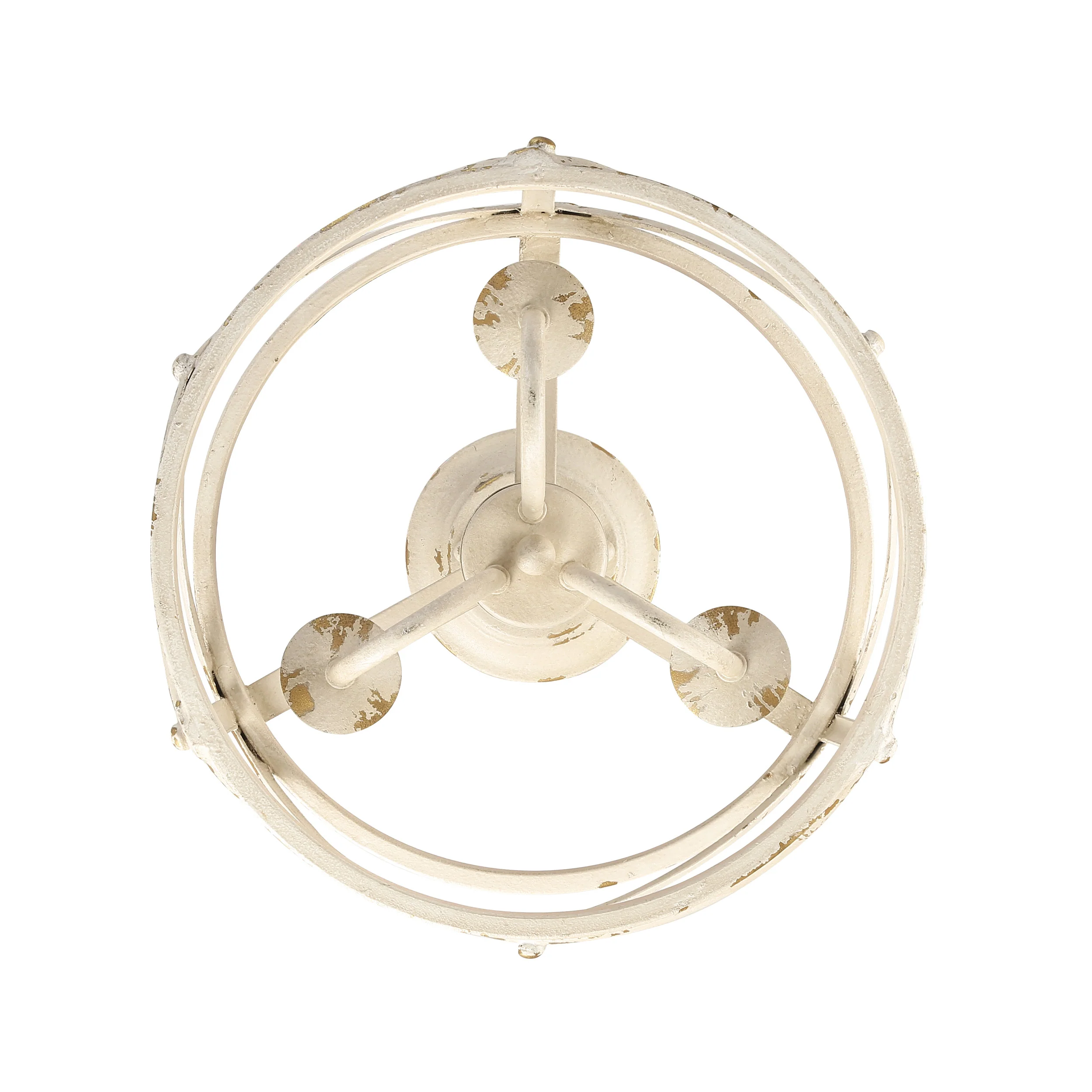 Alcott 3-light Semi-Flush Mount in Antique Ivory - Image 4