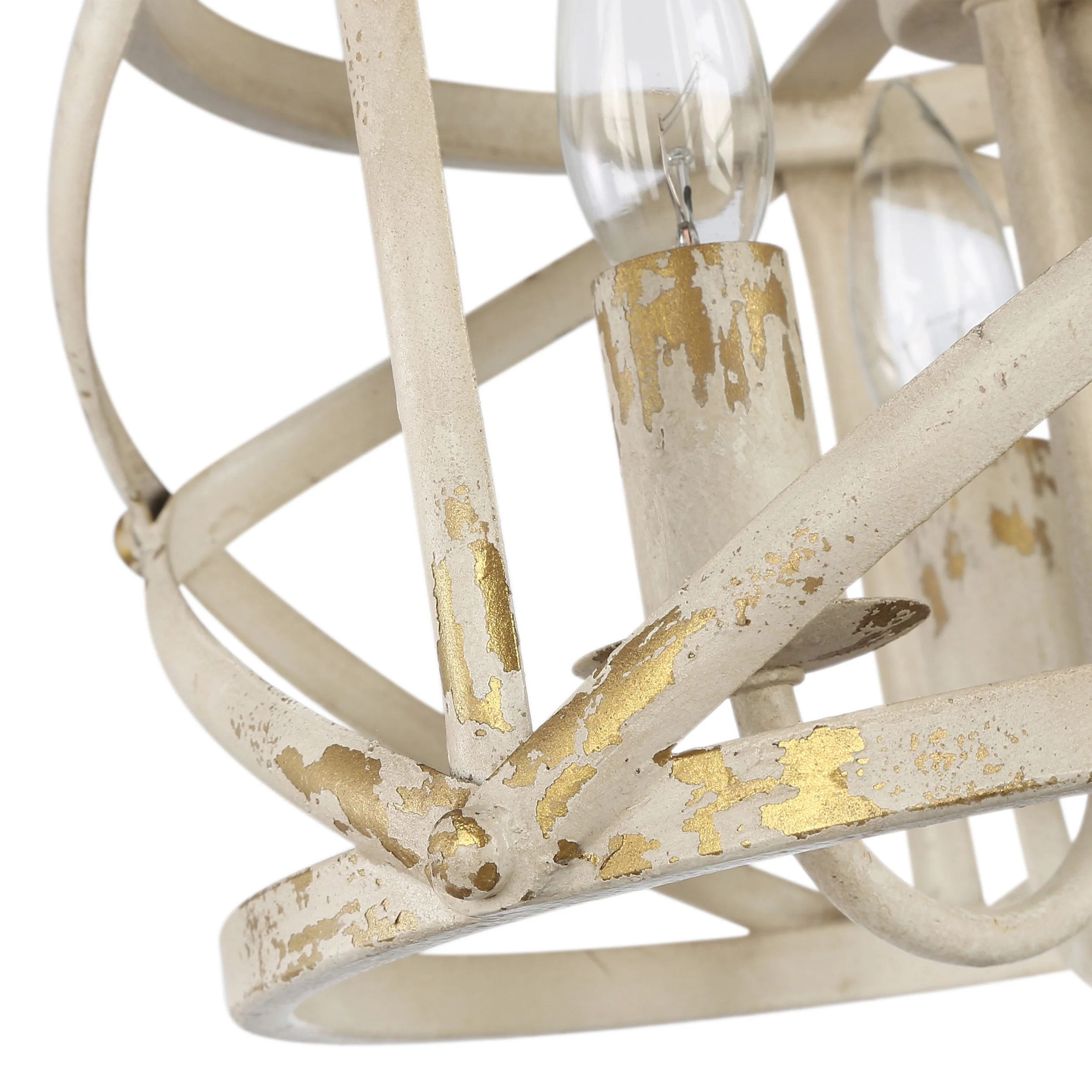 Alcott 3-light Semi-Flush Mount in Antique Ivory - Image 5