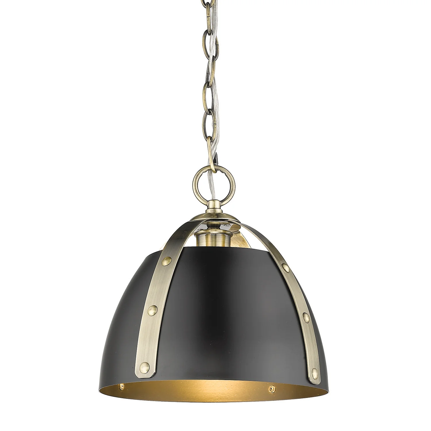 Aldrich 1-light Pendant in Aged Brass - Image 3