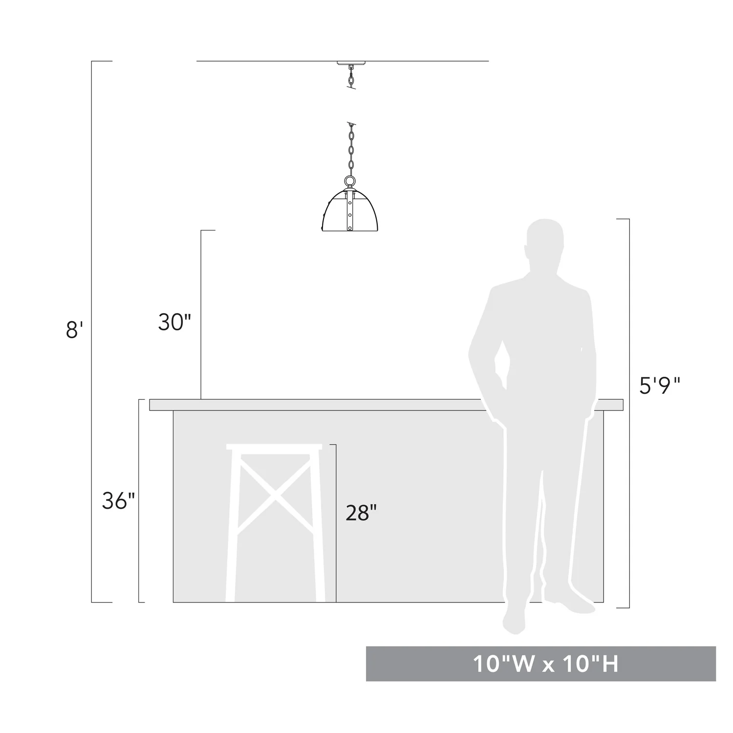 Aldrich 1-light Pendant in Aged Brass - Image 5