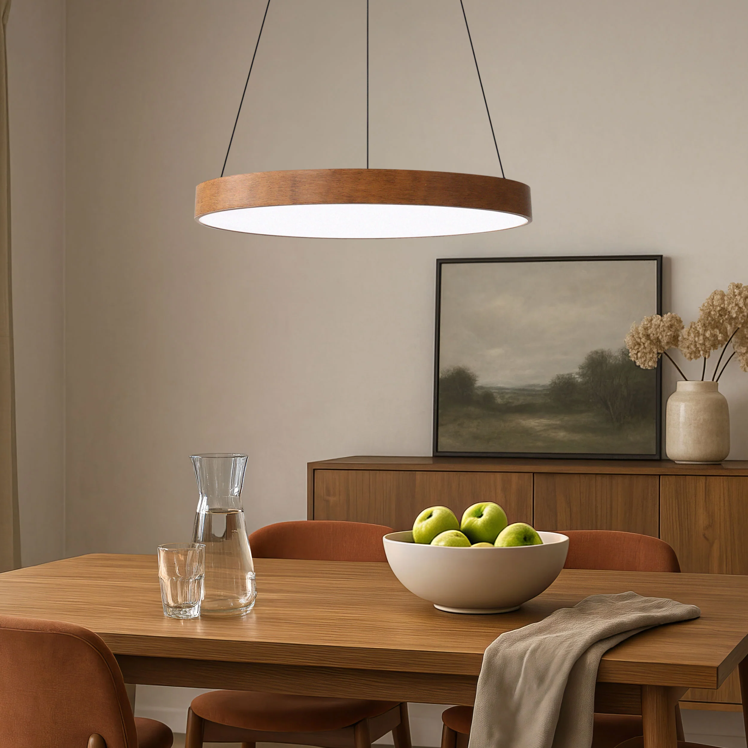 Anello Integrated LED Pendant in Walnut - Image 9
