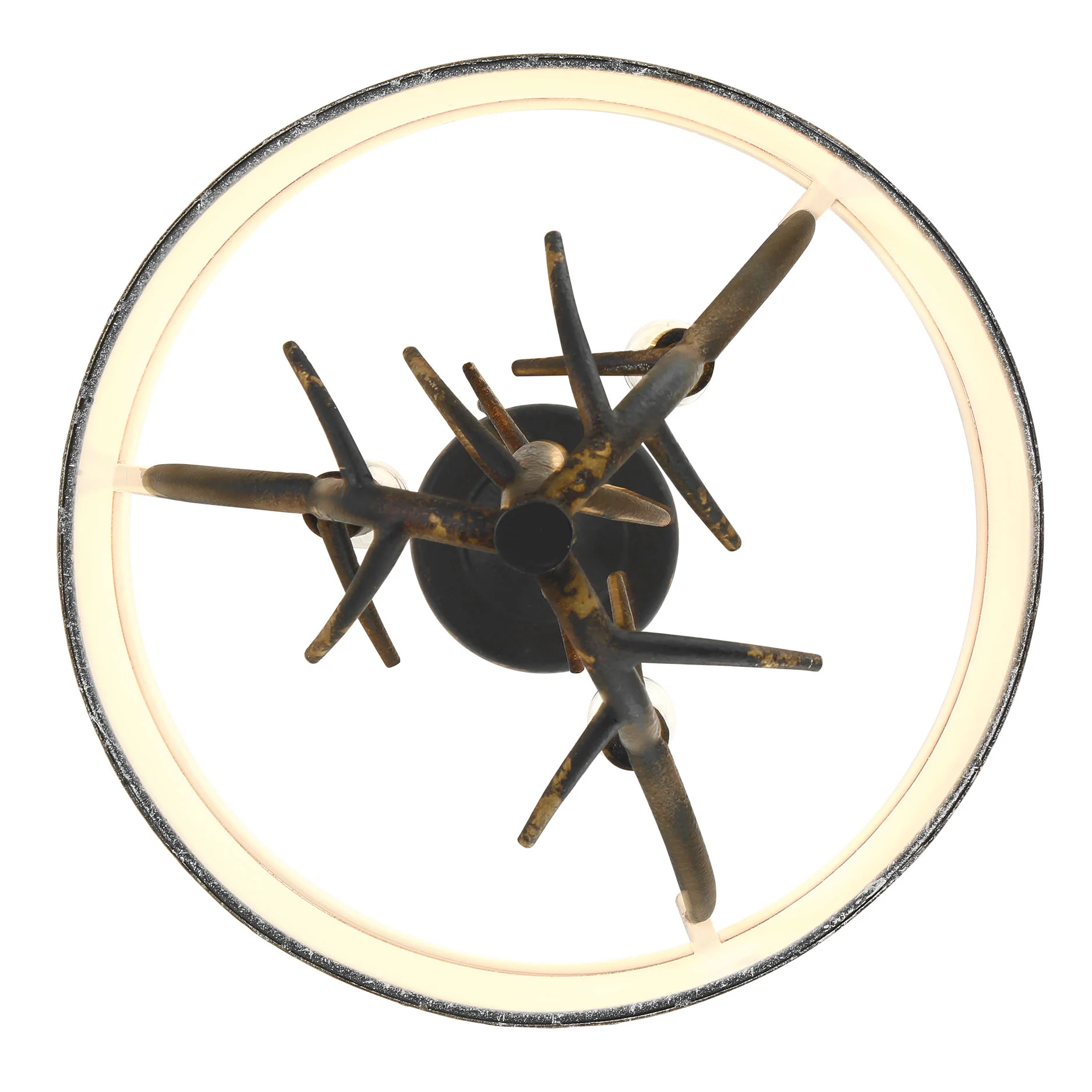 Arboreal 3-light Pendant in Antique Black Iron - Image 7