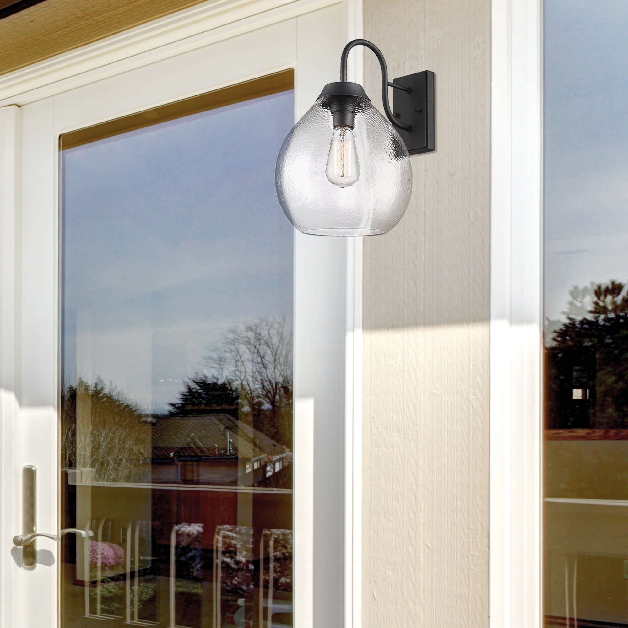 Ariella 1-light Outdoor Wall in Natural Black - Image 4