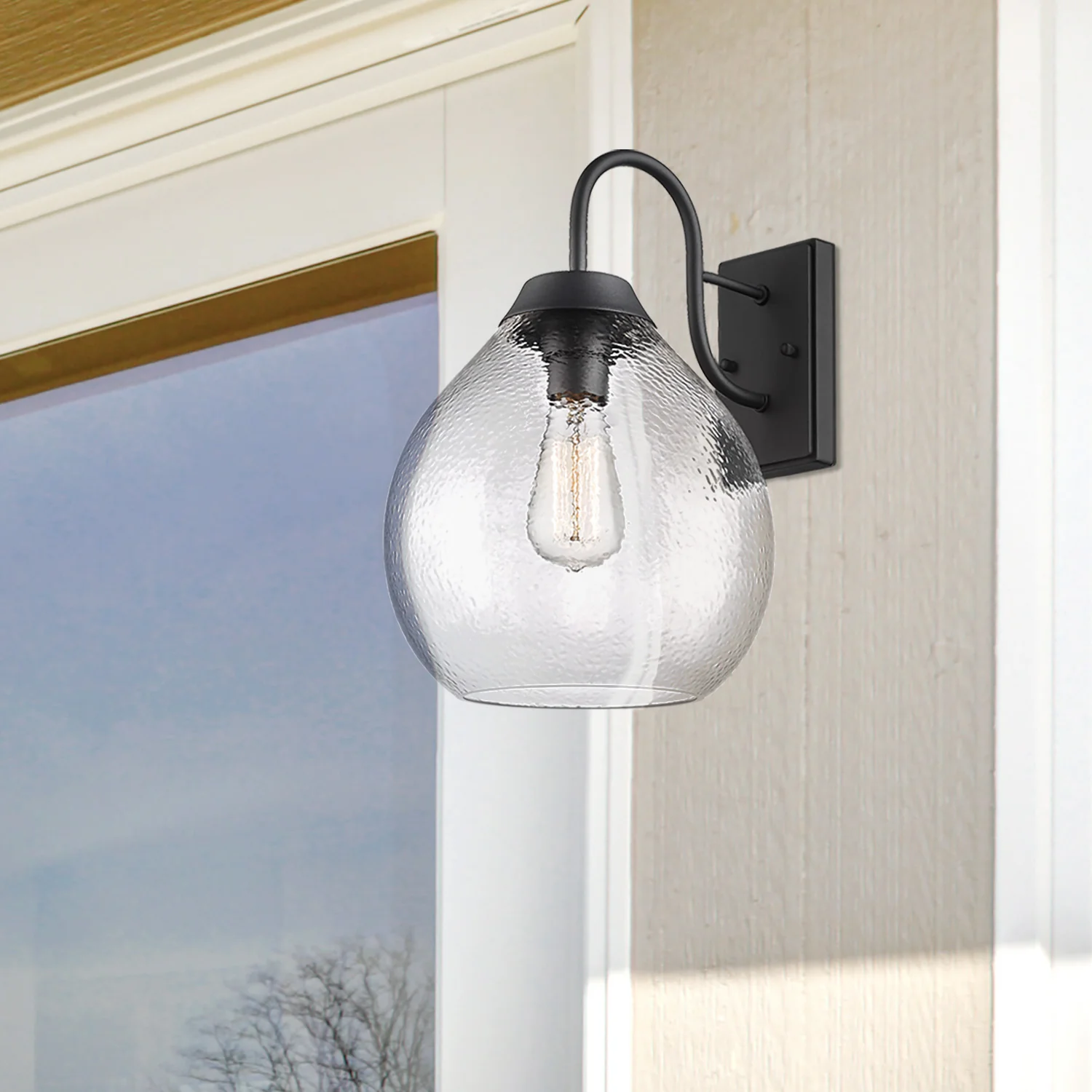 Ariella 1-light Outdoor Wall in Natural Black - Image 5
