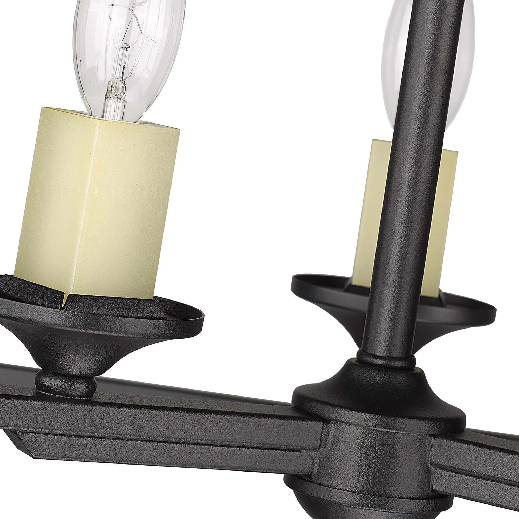 Athena 3-light Semi-Flush Mount in Natural Black - Image 3