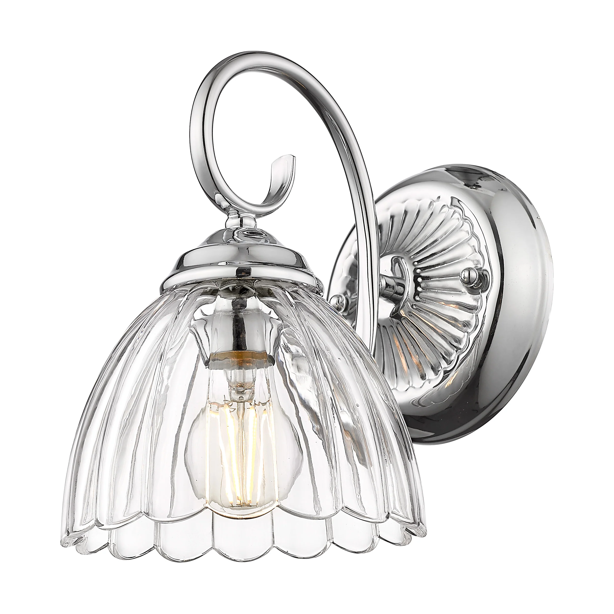 Audra 1-light Wall Sconce in Chrome