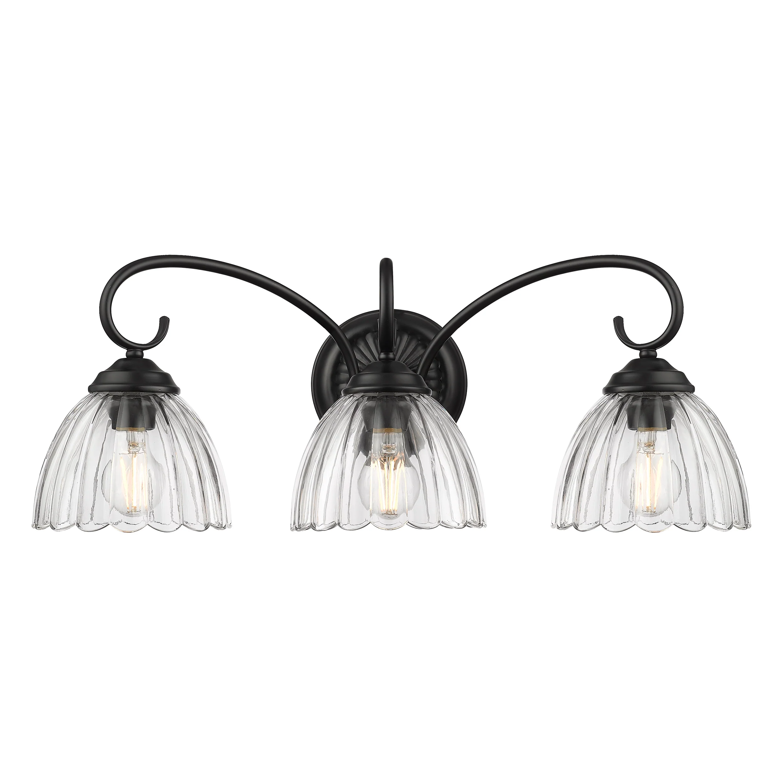 Audra 3-light Vanity in Matte Black