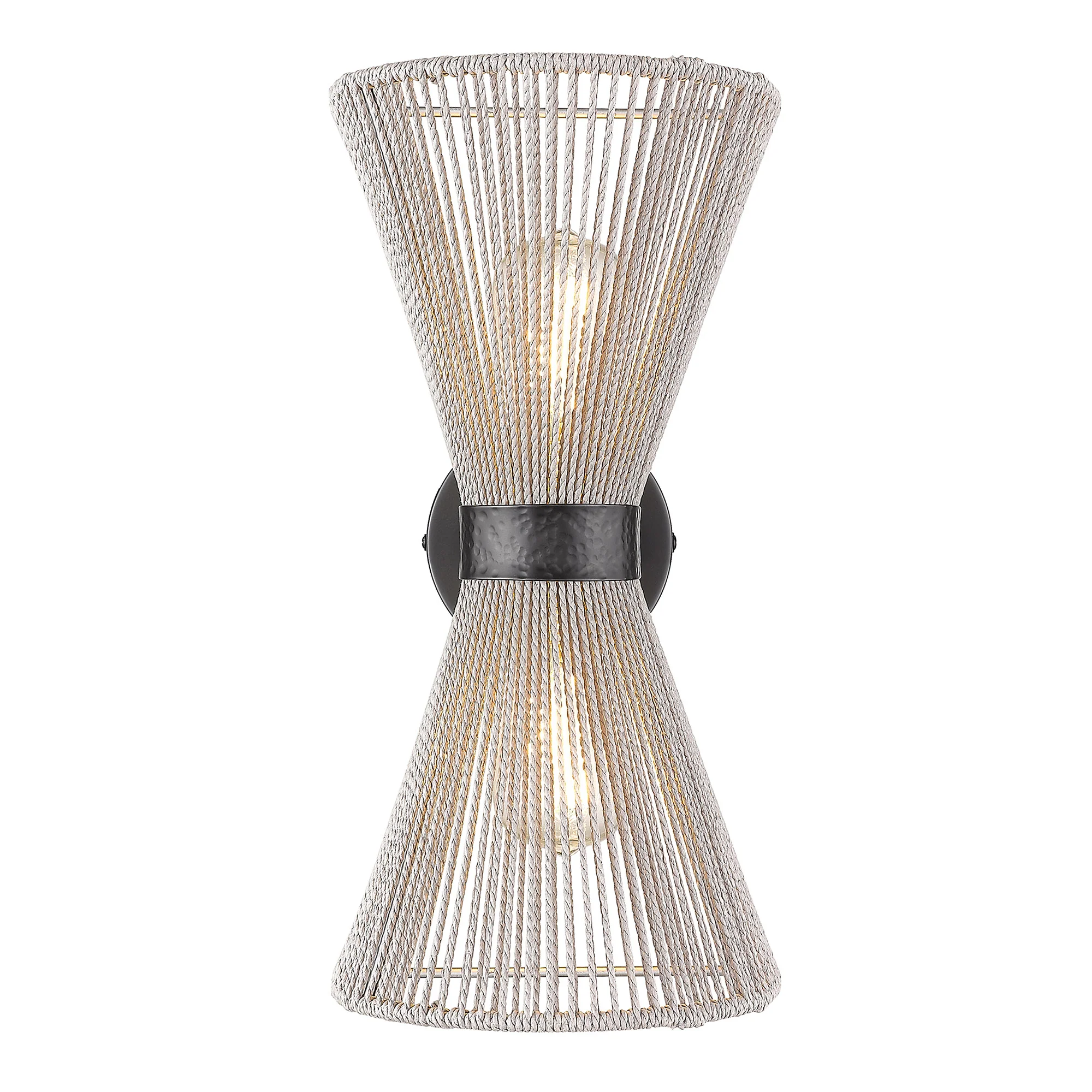 Avon 2-light Wall Sconce in Matte Black - Image 2