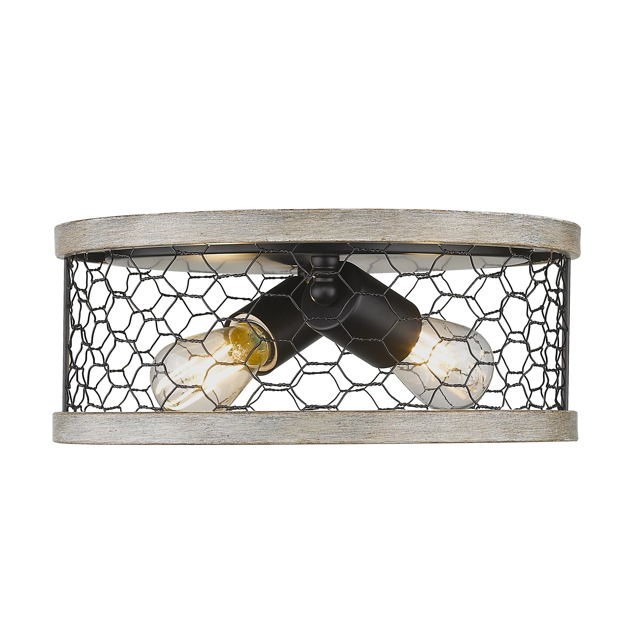 Bailey 2-light Flush Mount in Matte Black - Image 2