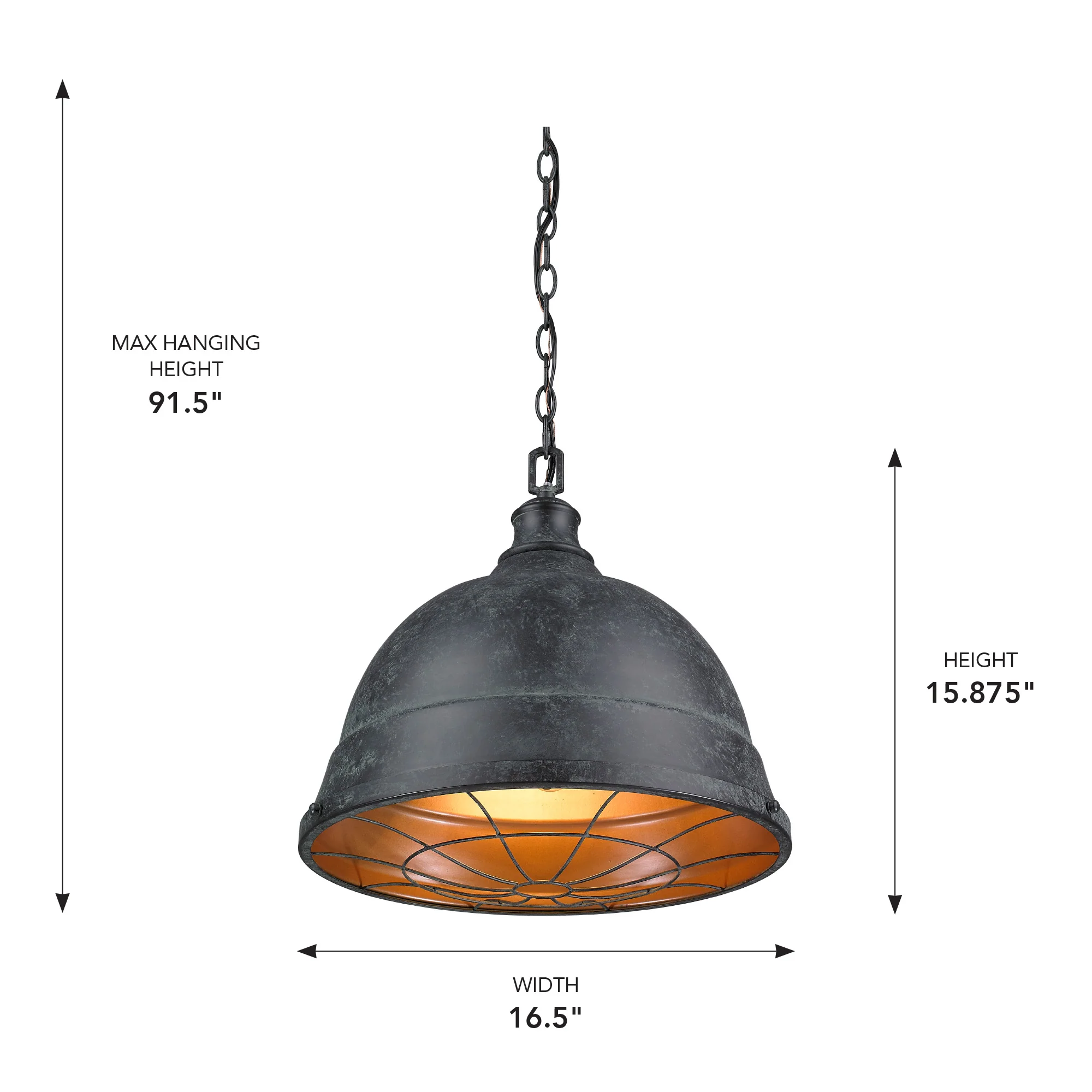 Bartlett 2-light Pendant in Black Patina - Image 4