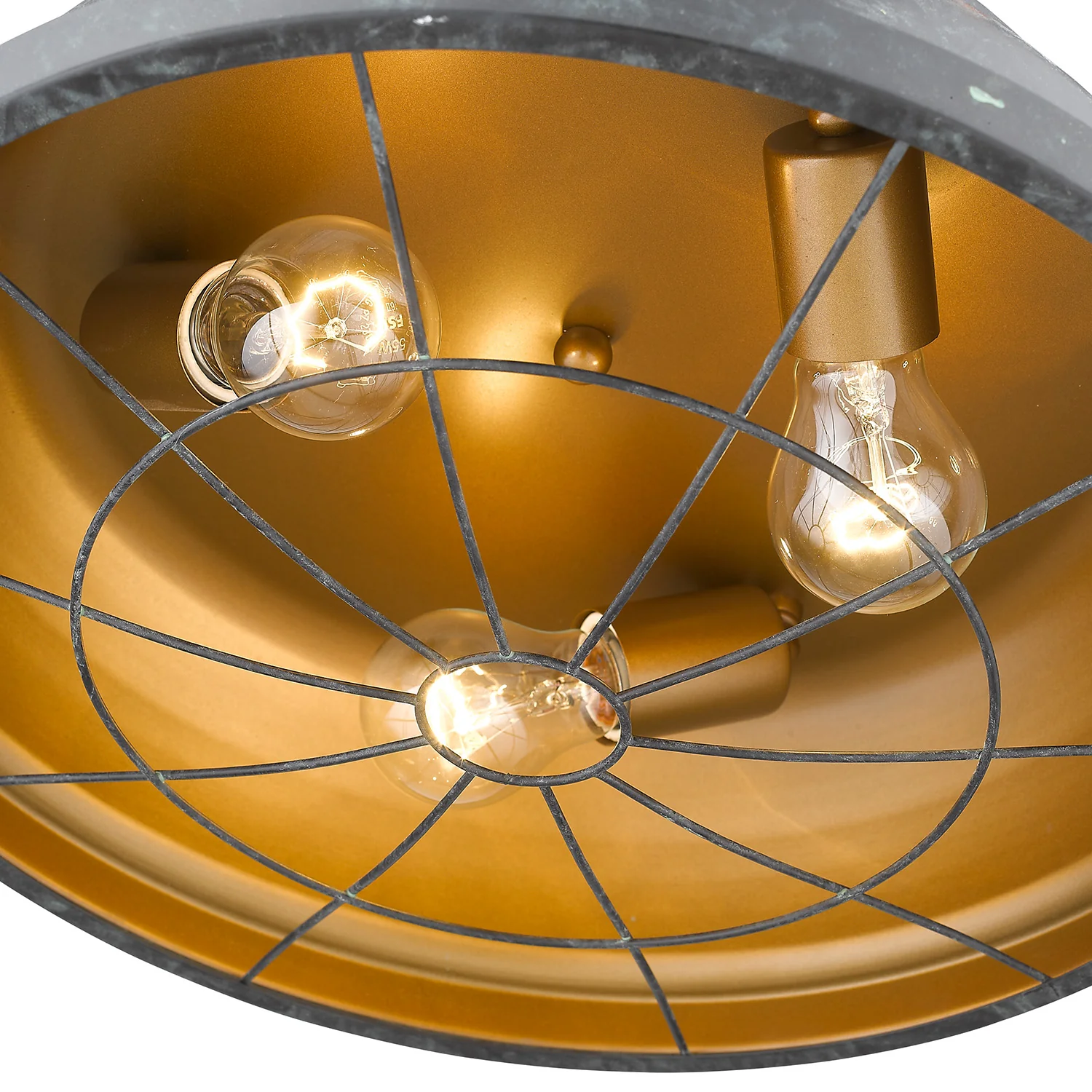 Bartlett 3-light Flush Mount in Black Patina - Image 4
