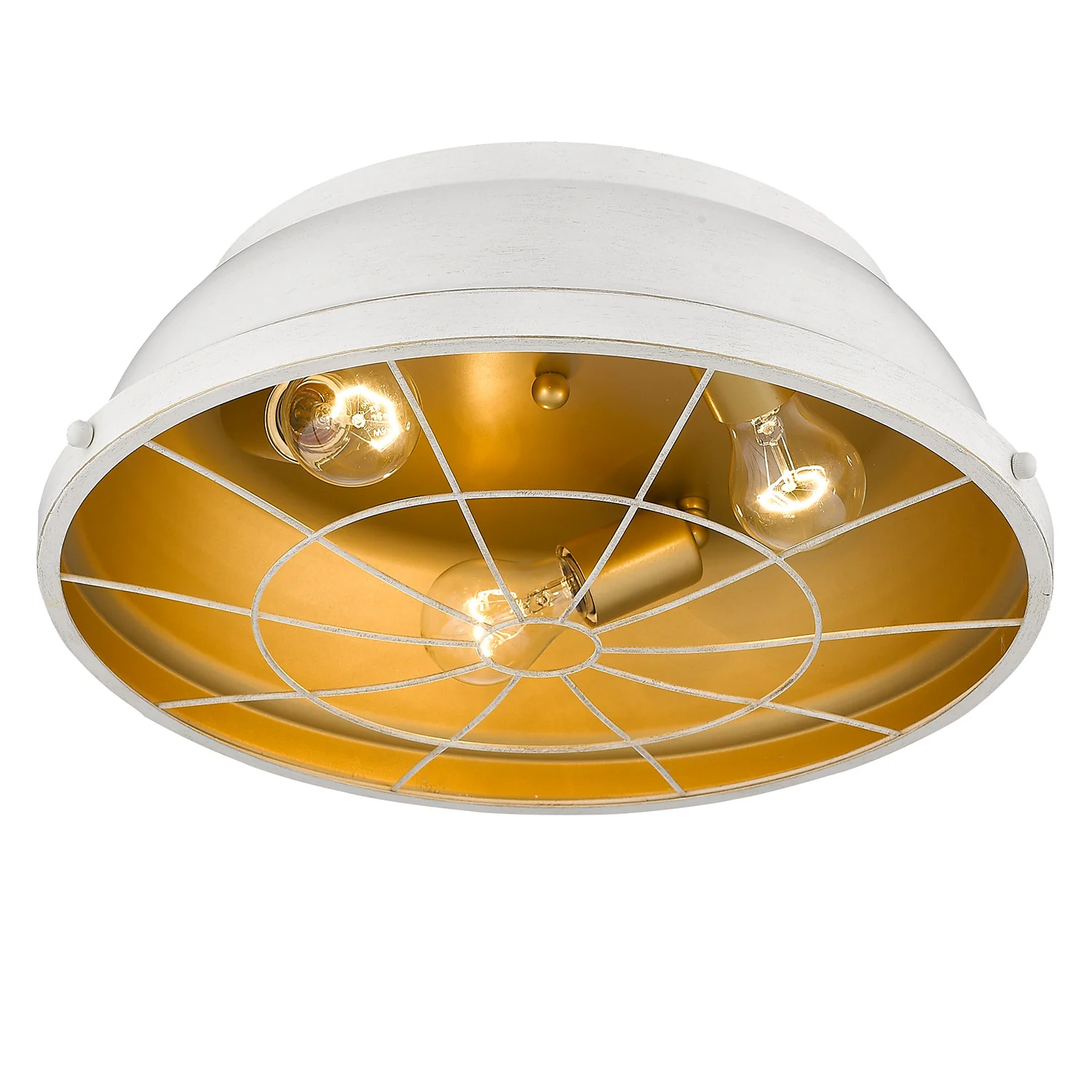 Bartlett 3-light Flush Mount in French White - Image 3