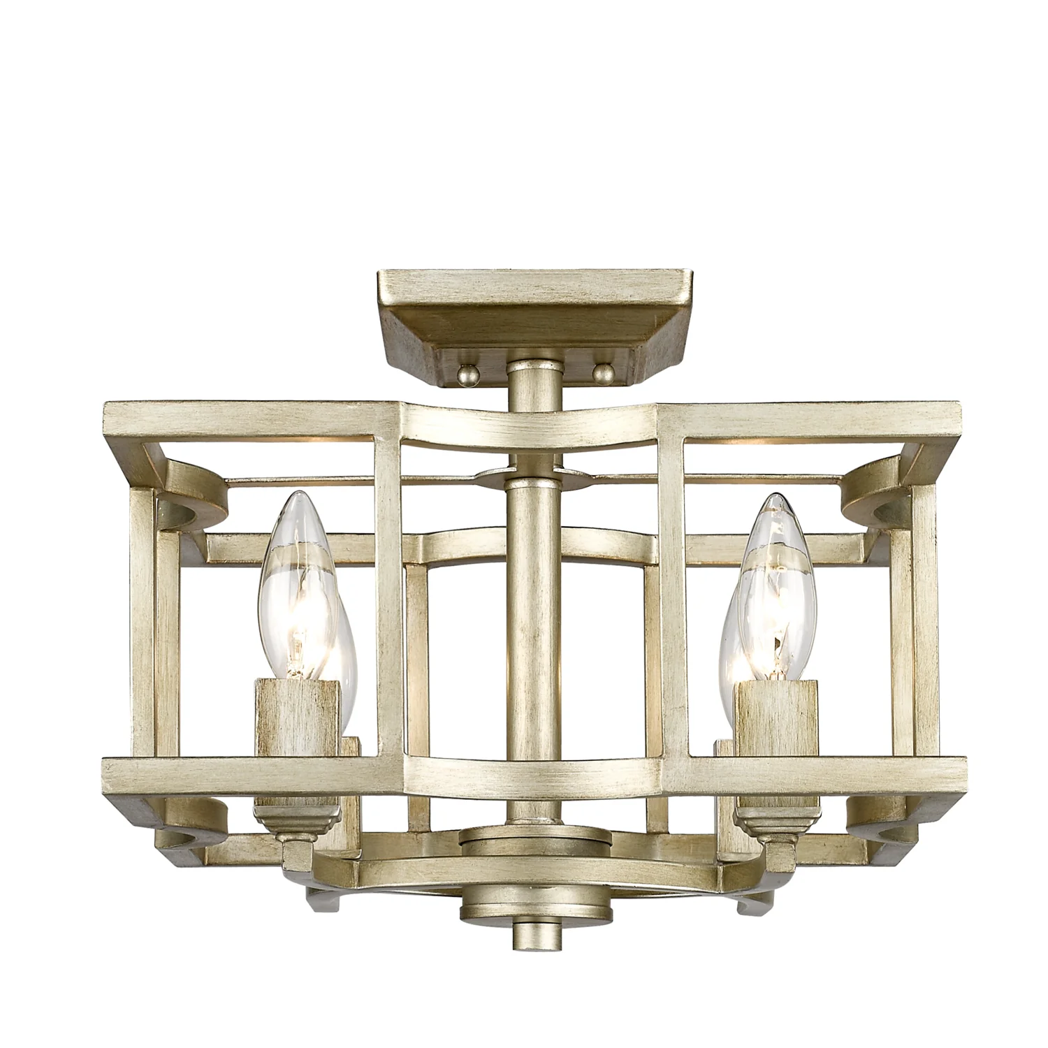 Bellare 4-light Semi-Flush Mount in White Gold - Image 3