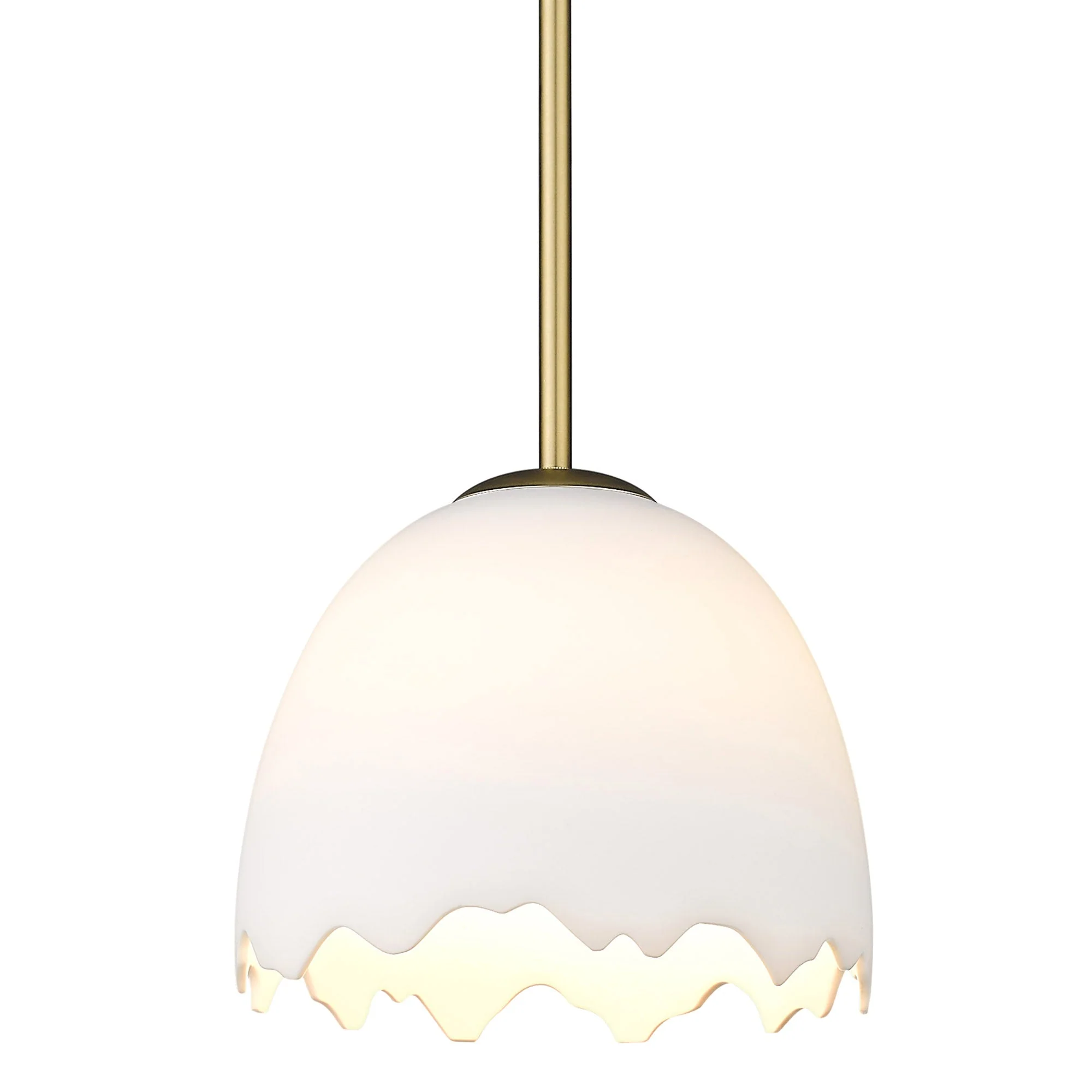 Brinkley 1-light Pendant in Brushed Champagne Brass