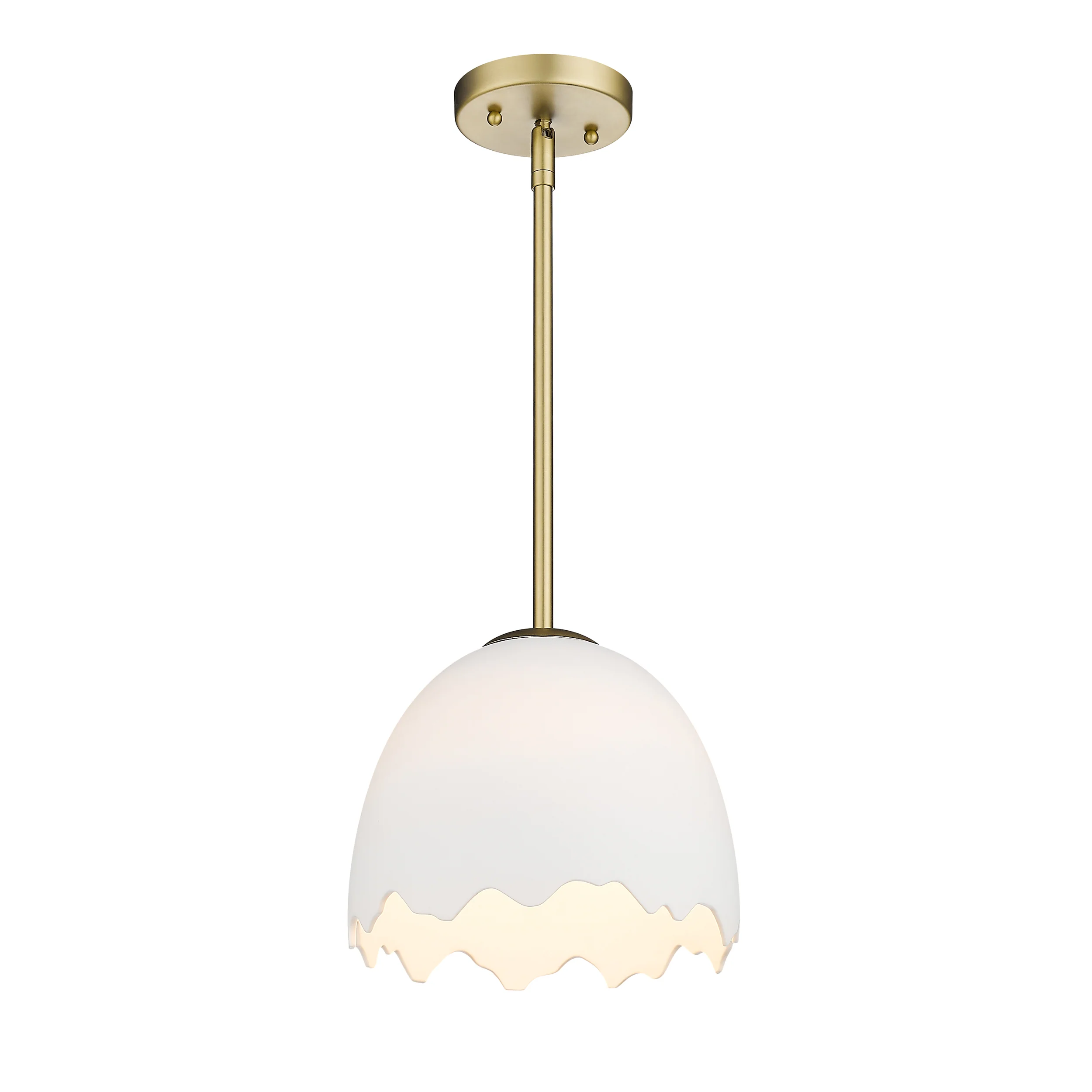 Brinkley 1-light Pendant in Brushed Champagne Brass - Image 4