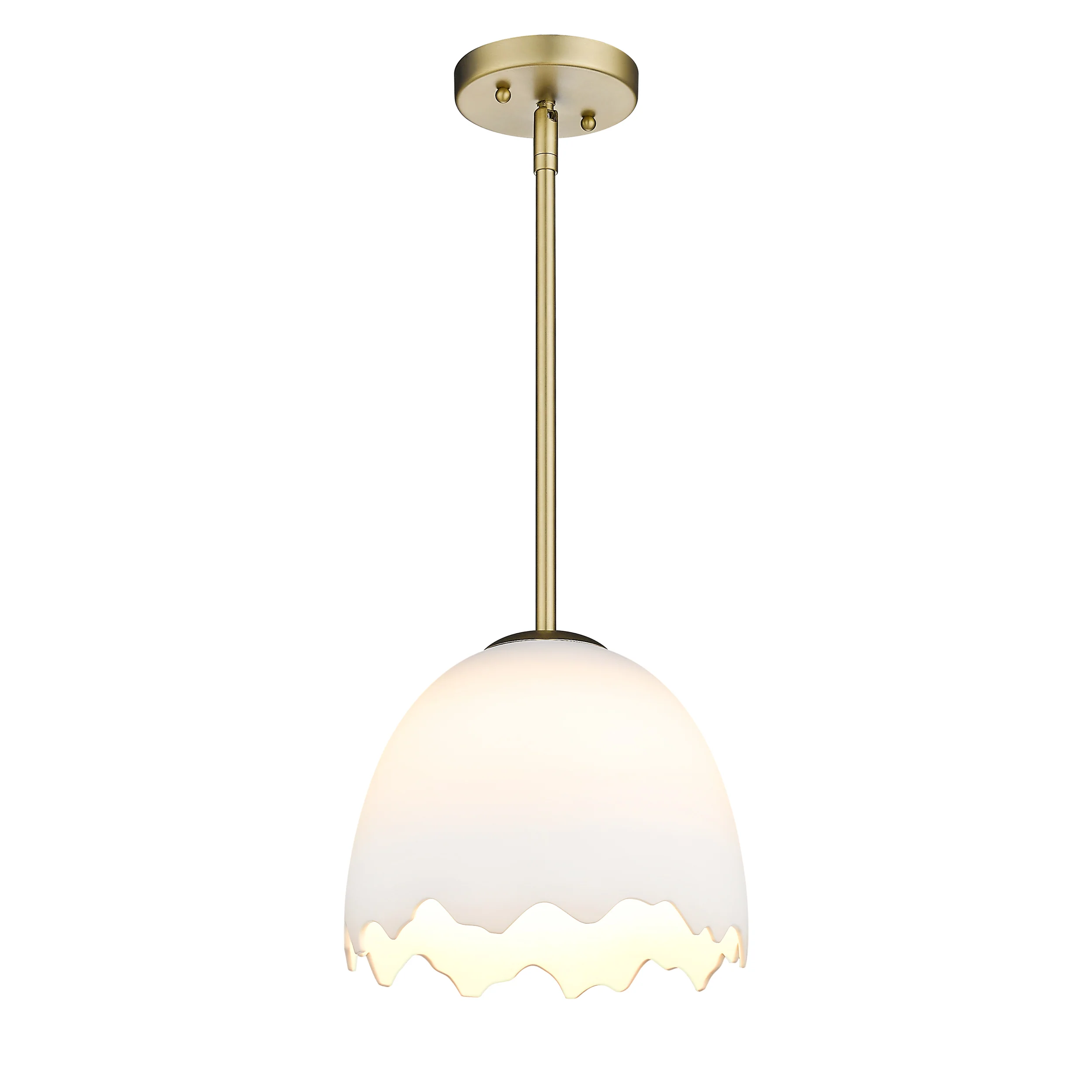 Brinkley 1-light Pendant in Brushed Champagne Brass - Image 5