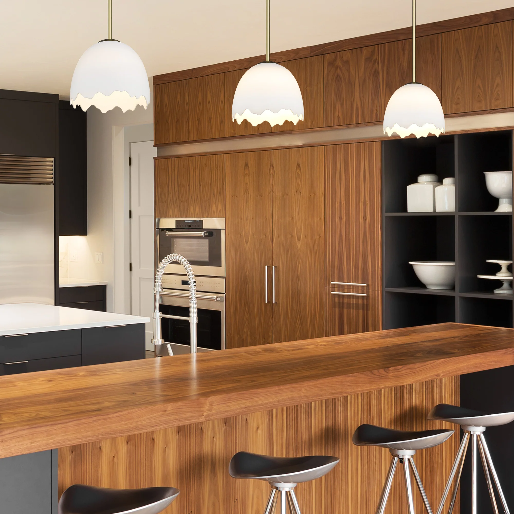 Brinkley 1-light Pendant in Brushed Champagne Brass - Image 6