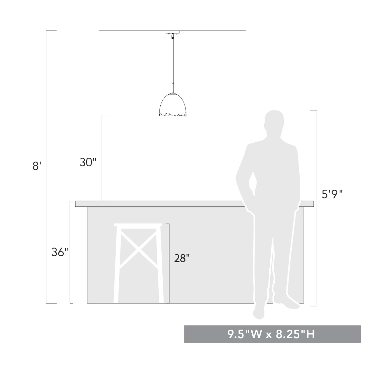 Brinkley 1-light Pendant in Brushed Champagne Brass - Image 7