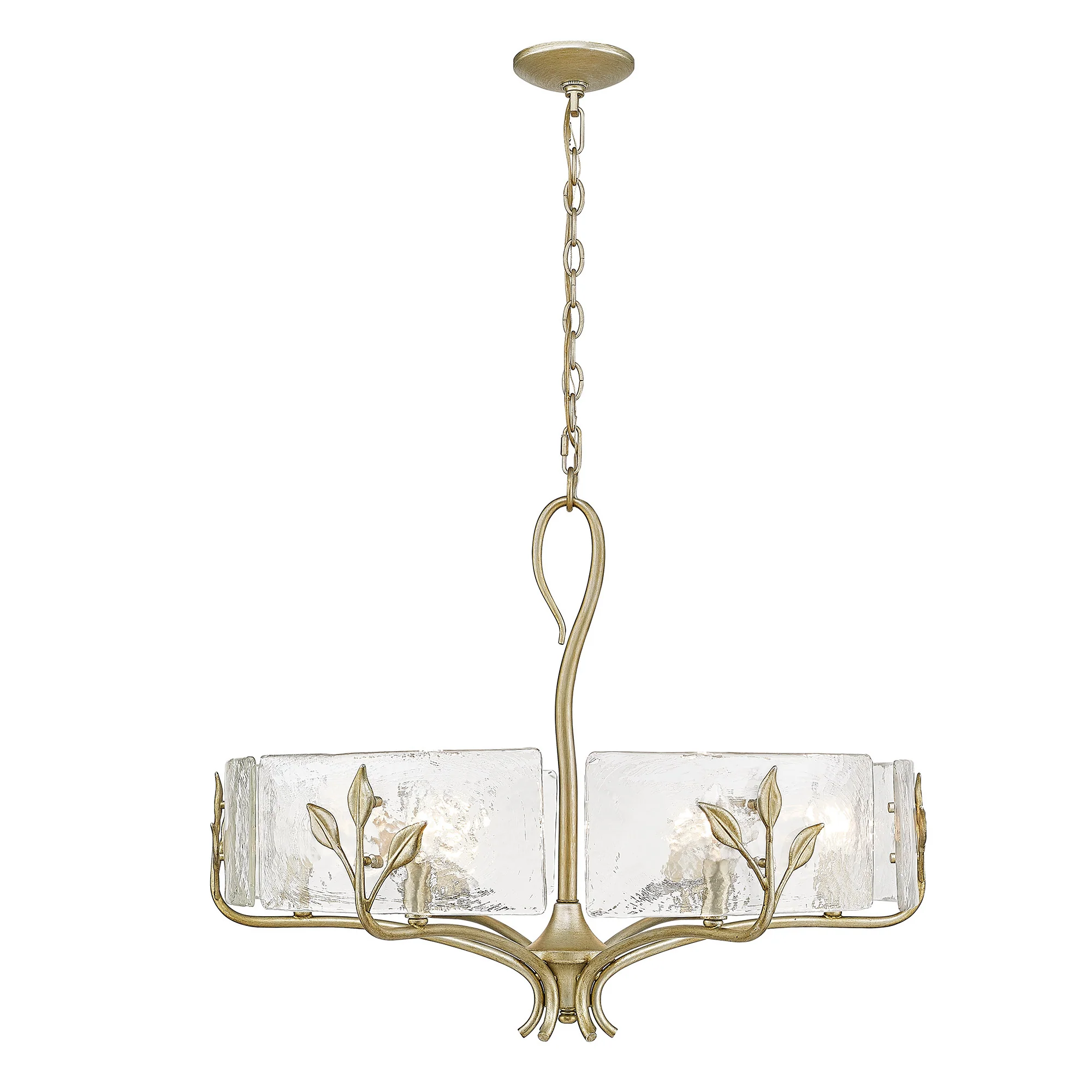 Calla 6-light Chandelier in White Gold - Image 2
