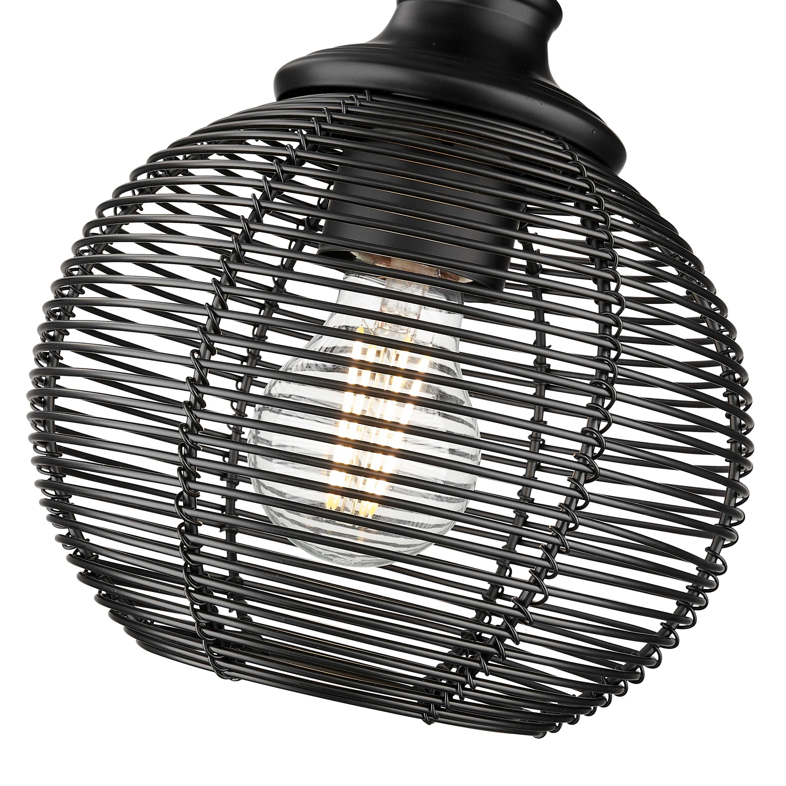 Calypso 1-light Wall Sconce in Matte Black - Image 5