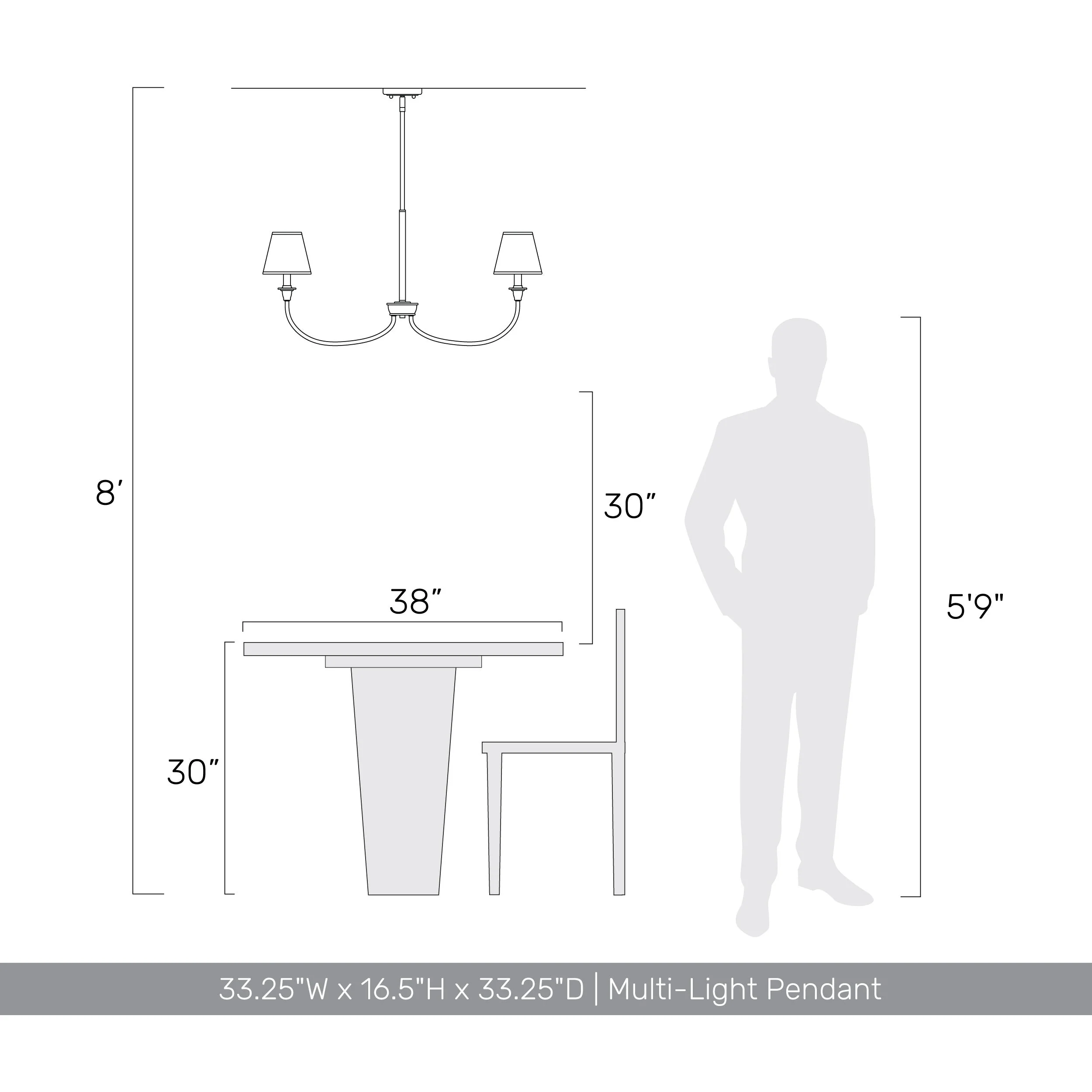 Cambria 6-Light Chandelier in Oil Rubbed Bronze & Black Shades - Image 9