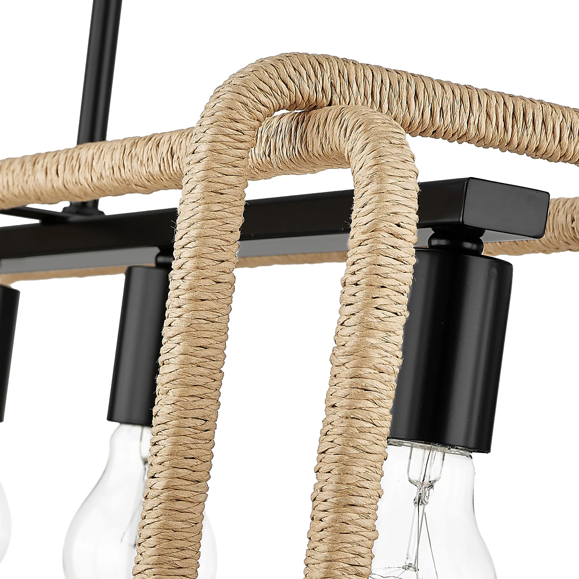 Camden 5-light Island Light in Matte Black - Image 5