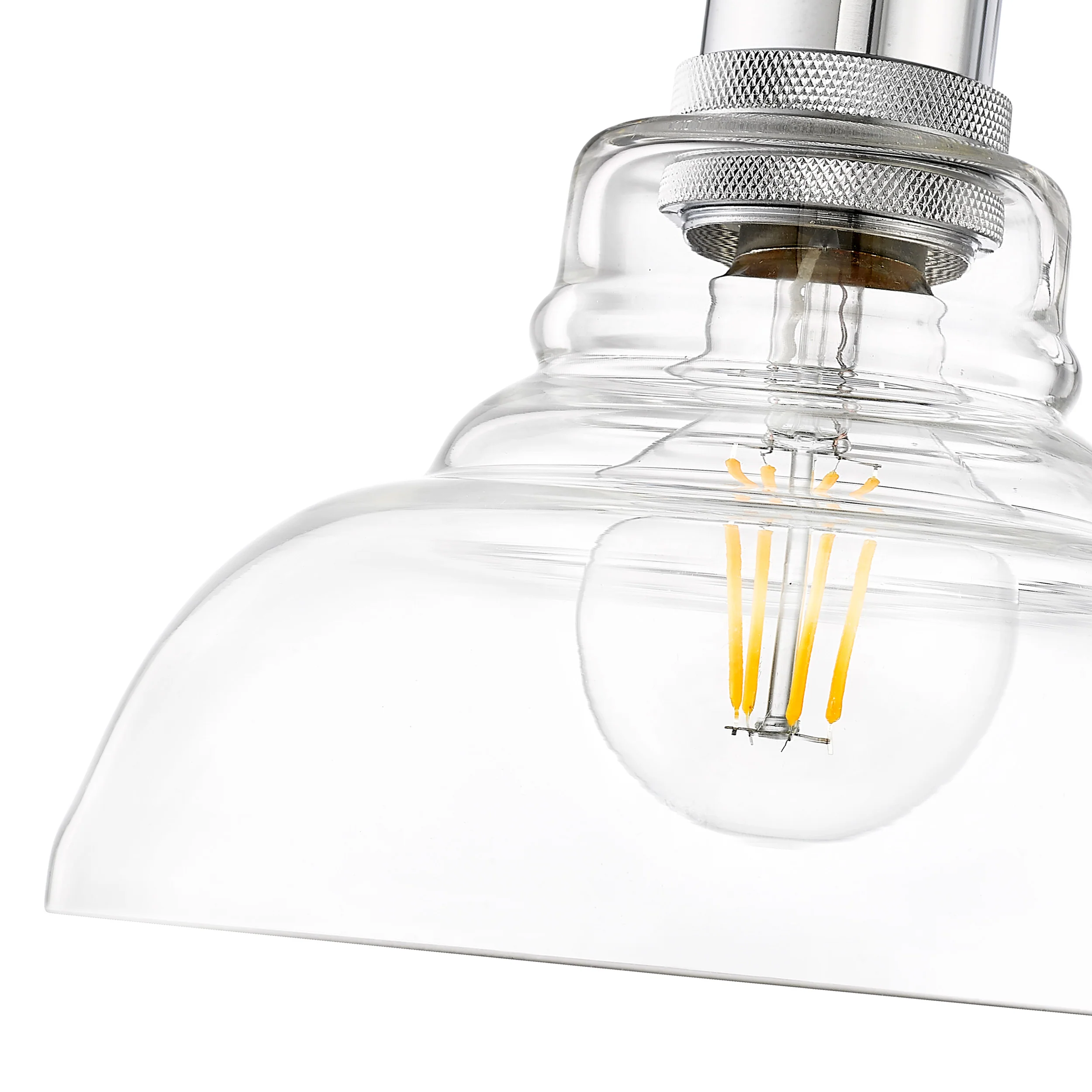 Carver 1-light Flush Mount in Brushed Champagne Brass - Image 2