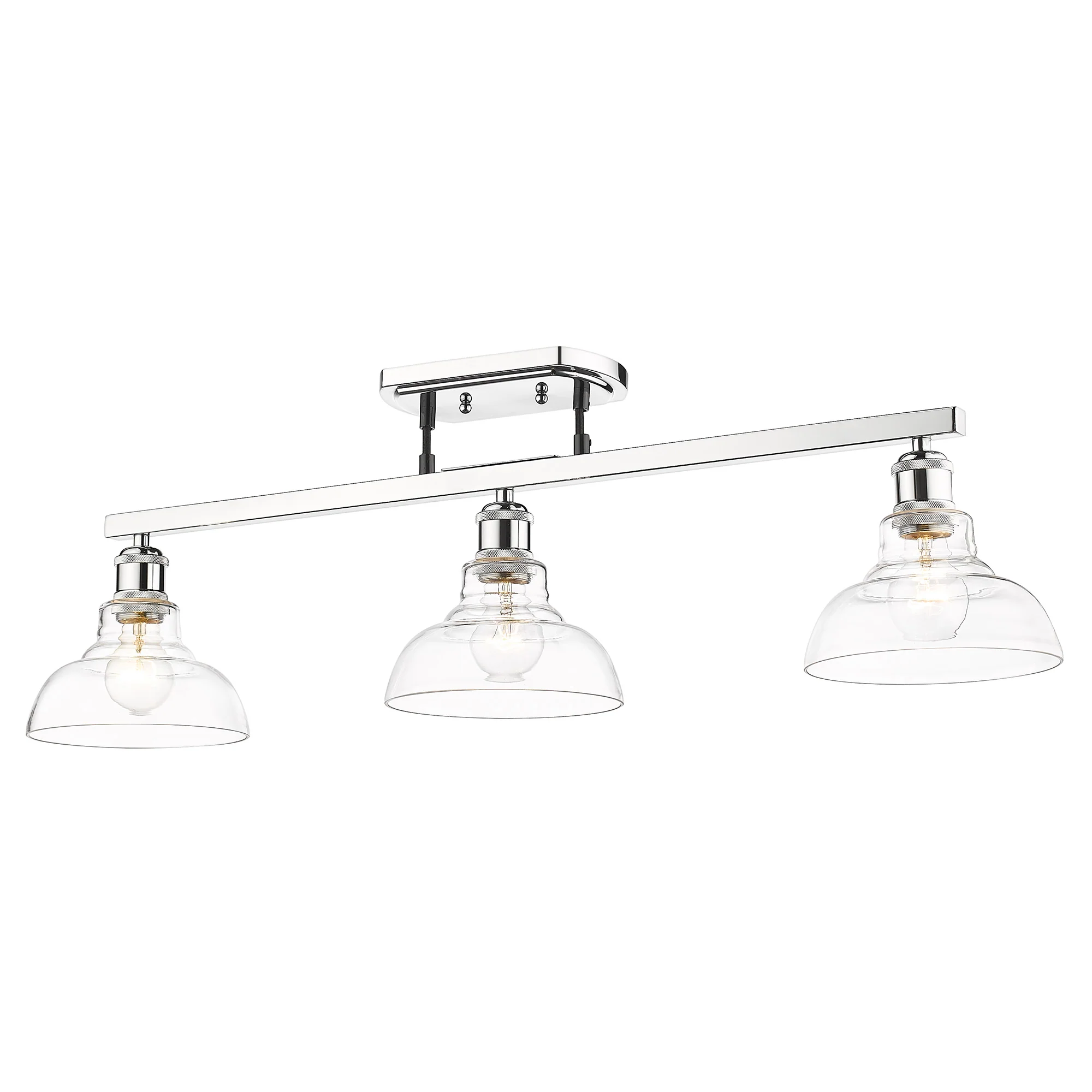 Carver 3-light Semi-Flush Mount in Chrome