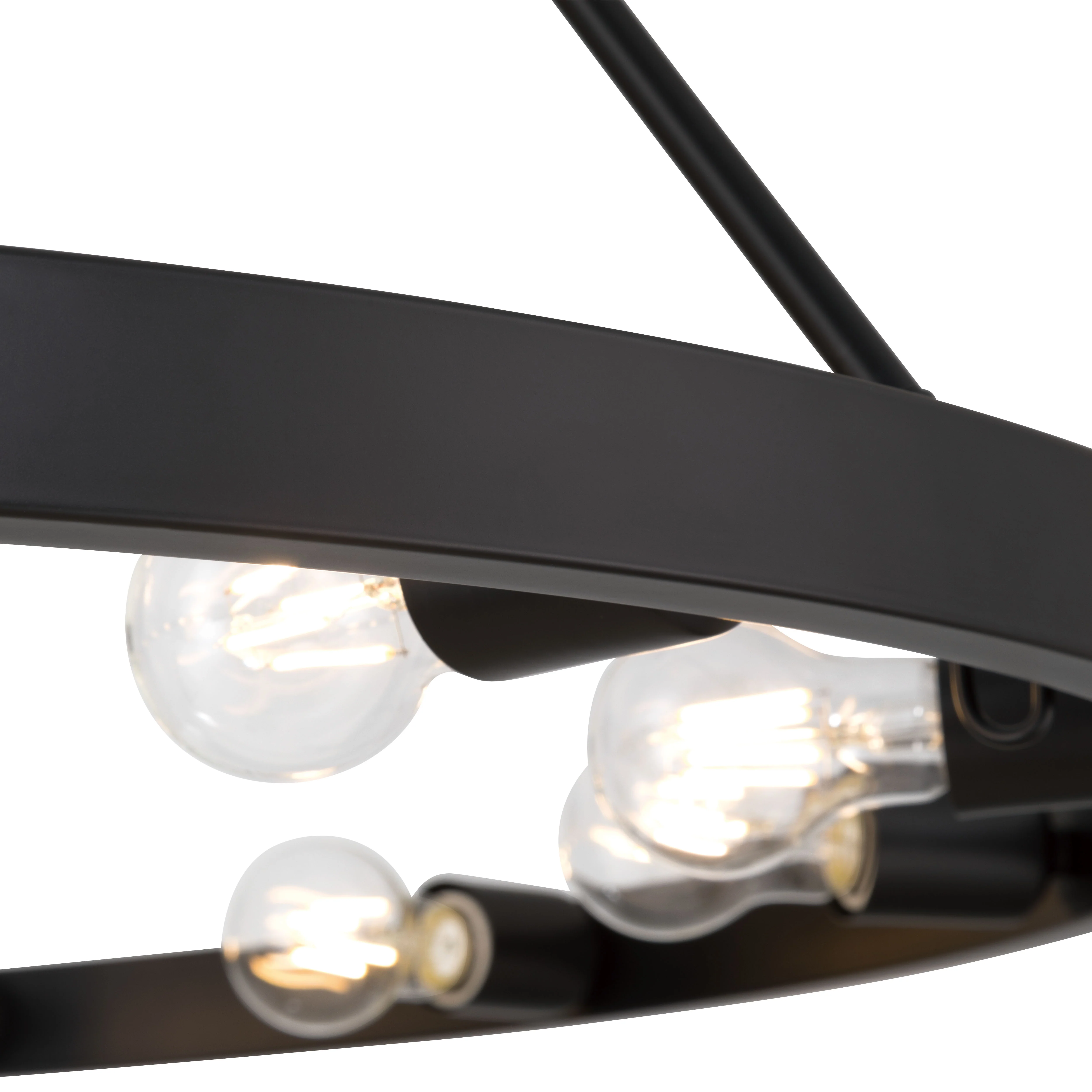 Castile 12-light Chandelier in Matte Black - Image 6