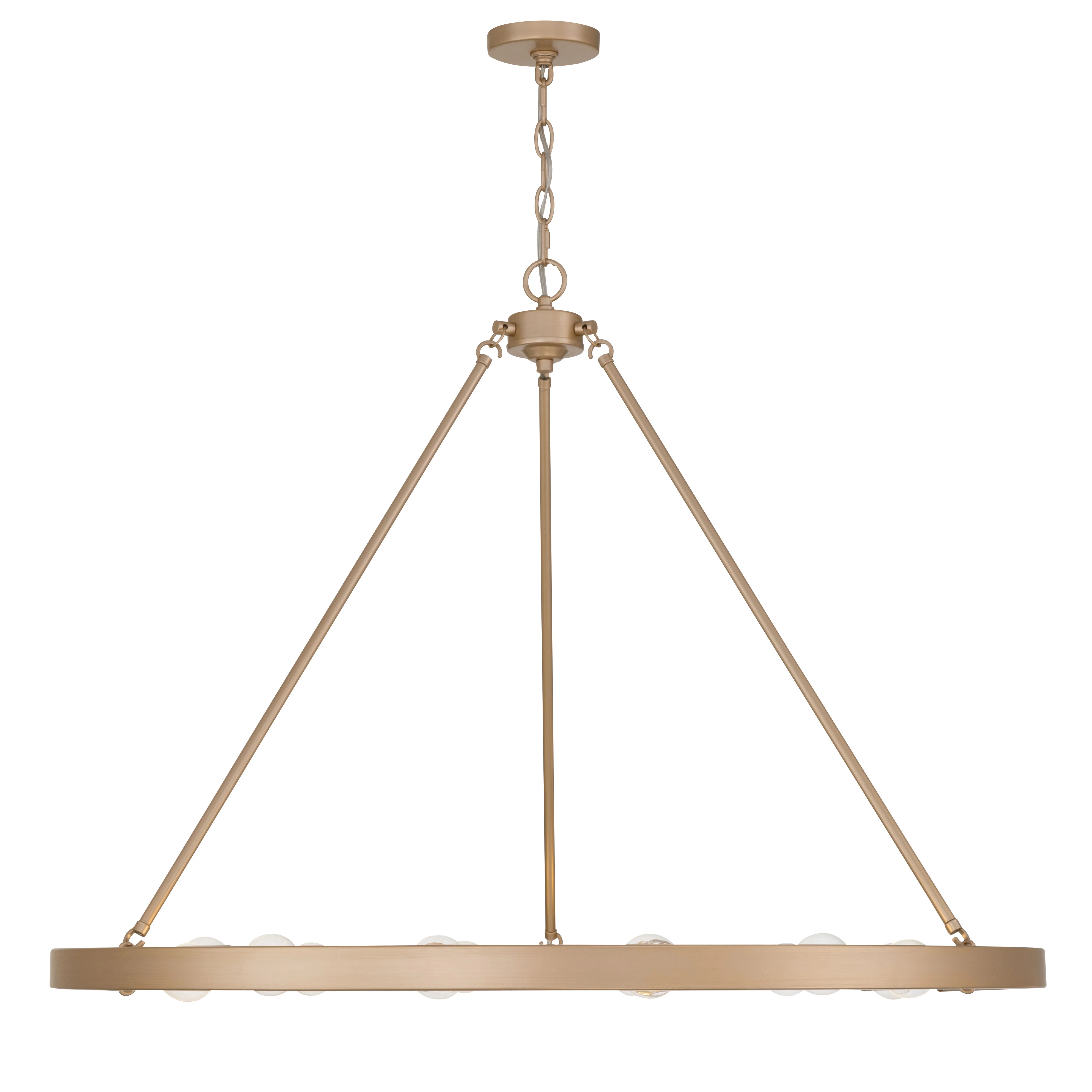 Castile 12-light Semi-Flush Mount in French Gold - Image 2
