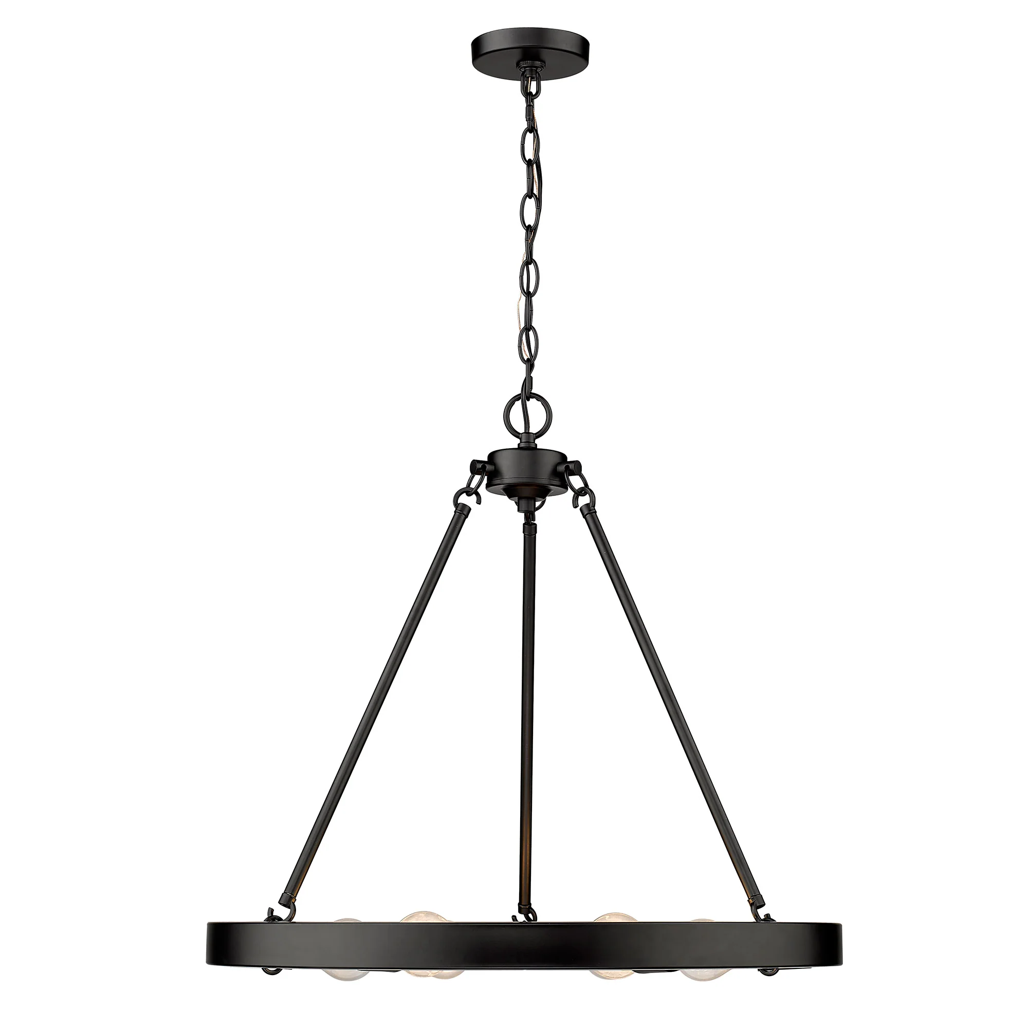 Castile 6-light Chandelier in Matte Black - Image 2
