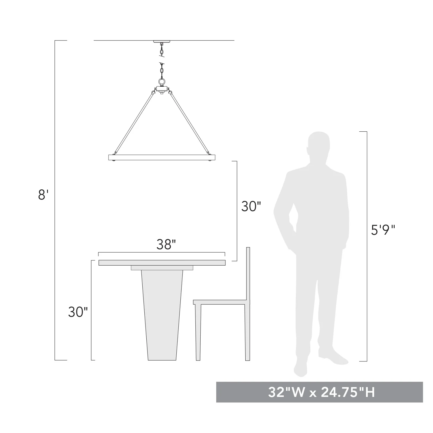 Castile 9-light Chandelier in Matte Black - Image 5