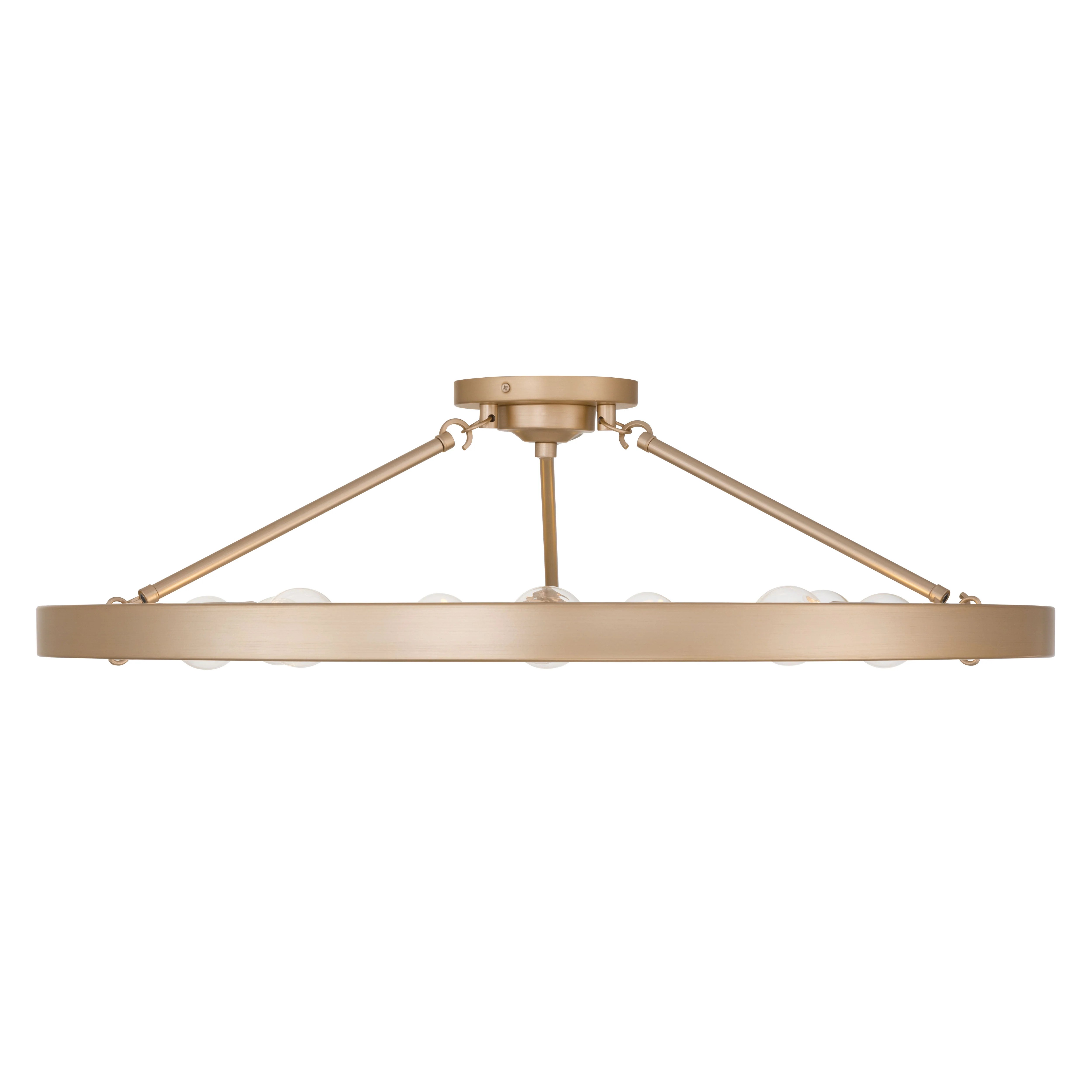 Castile 9-light Semi-Flush Mount in French Gold - Image 2
