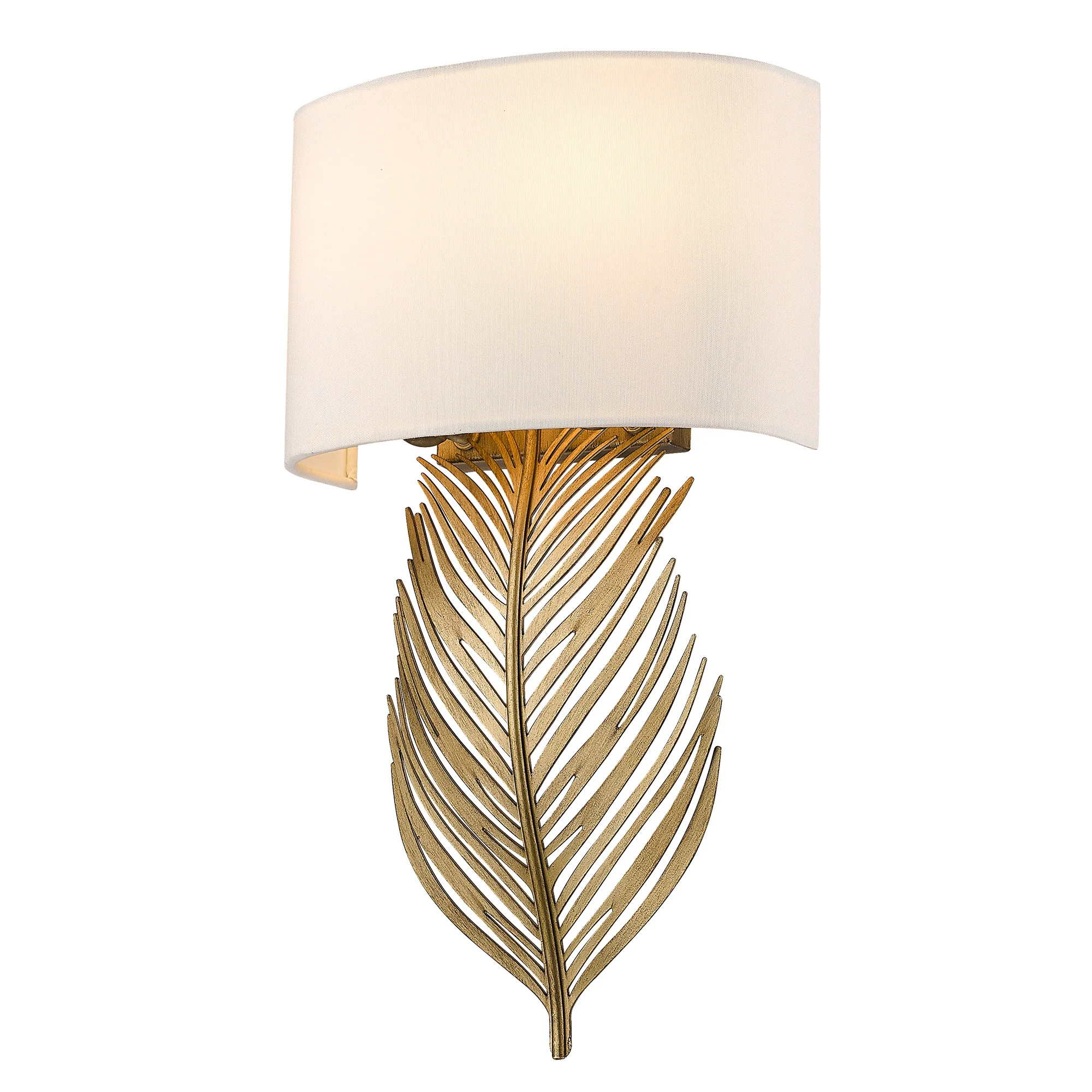 Cay 2-light Wall Sconce in Vintage Fired Gold - Image 2