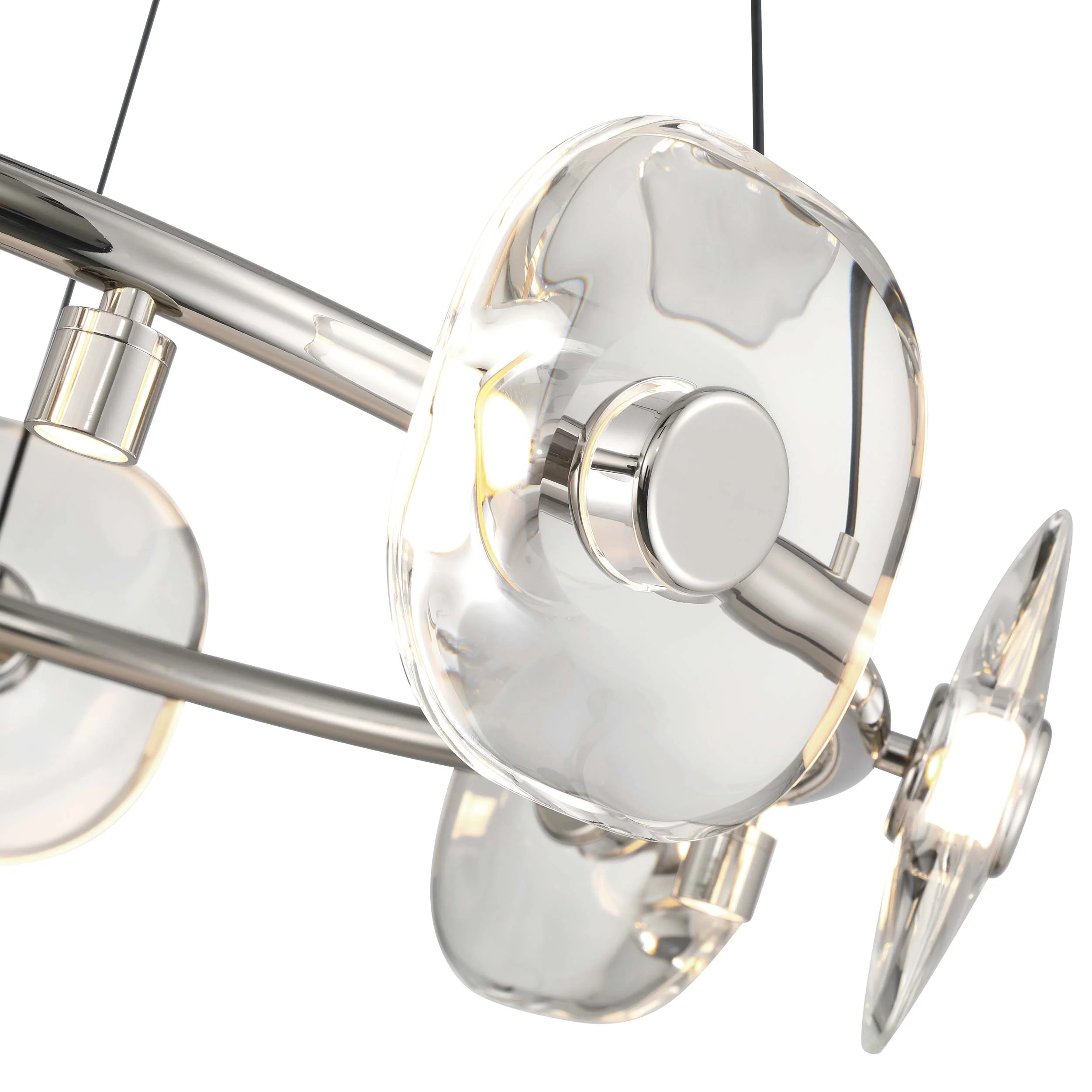 Celestia 6-light Integrated LED Chandelier in Chrome - Image 3