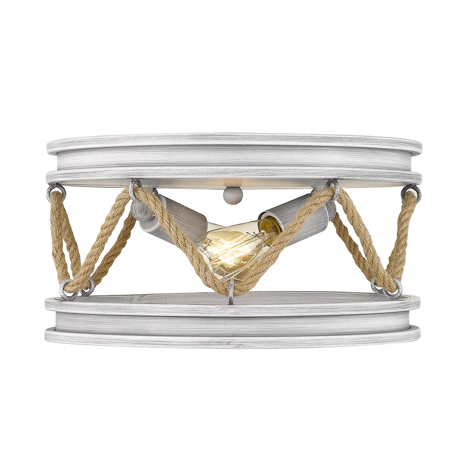 Chatham 2-light Flush Mount in Gray Driftwood - Image 2