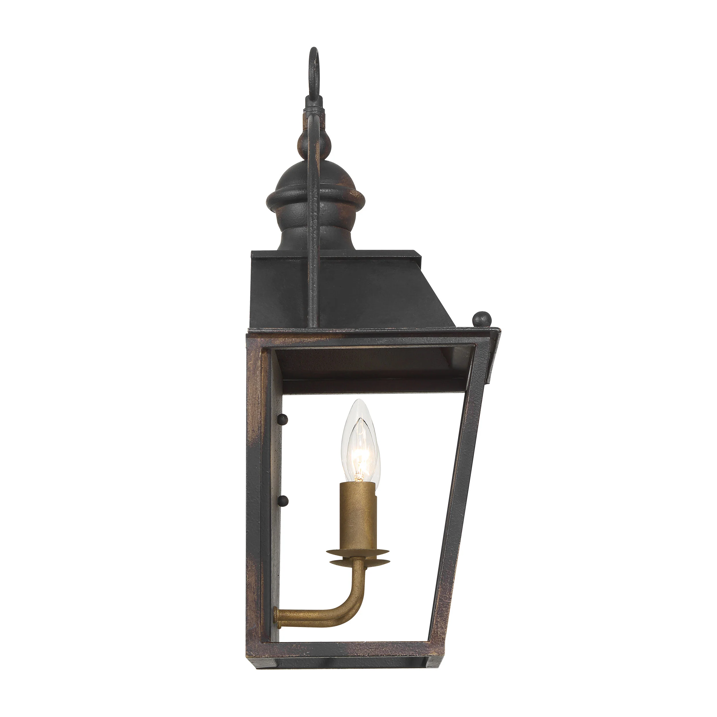 Christoff 2-light Wall Sconce in Antique Black Iron - Image 4