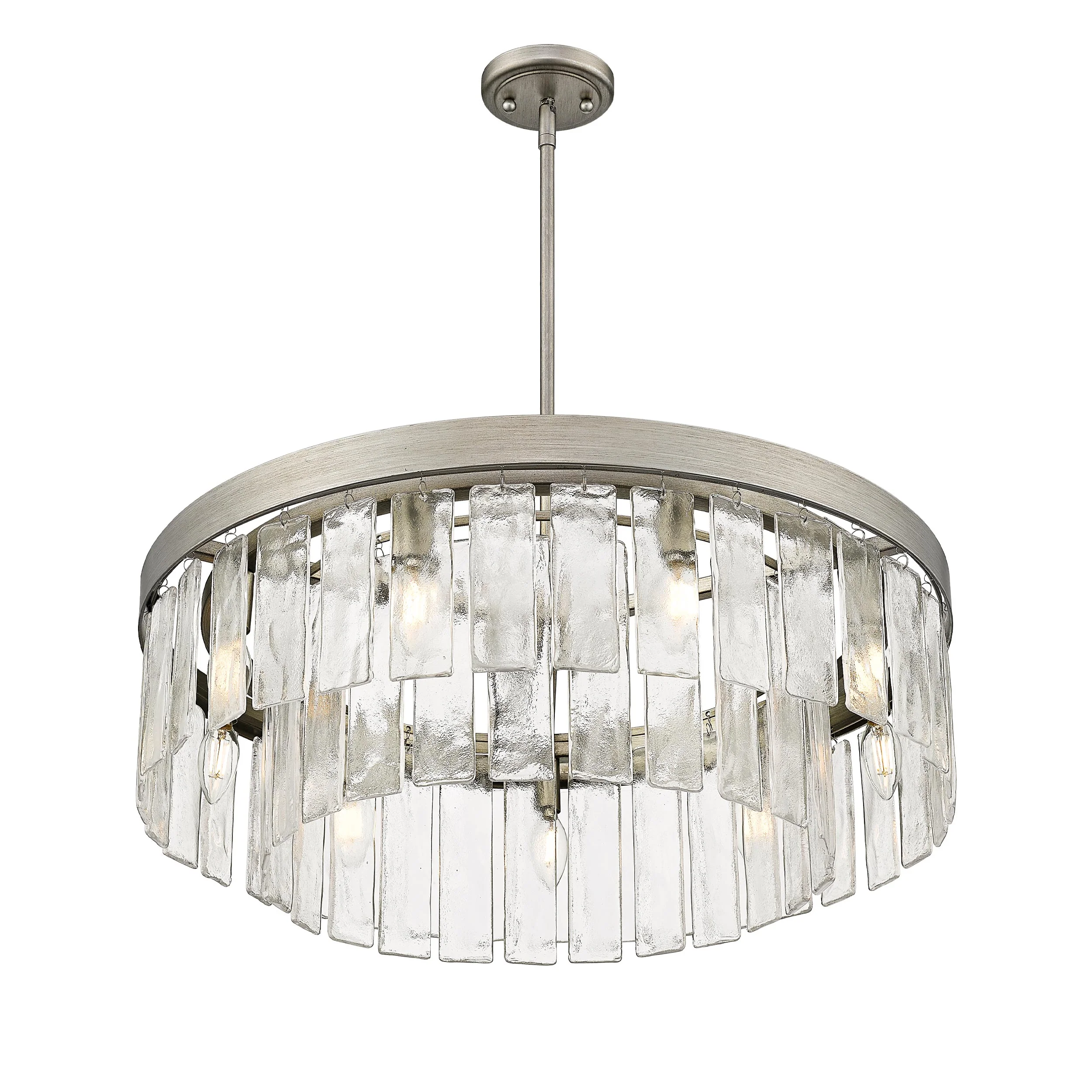 Ciara 9-light Chandelier in Peruvian Silver - Image 2