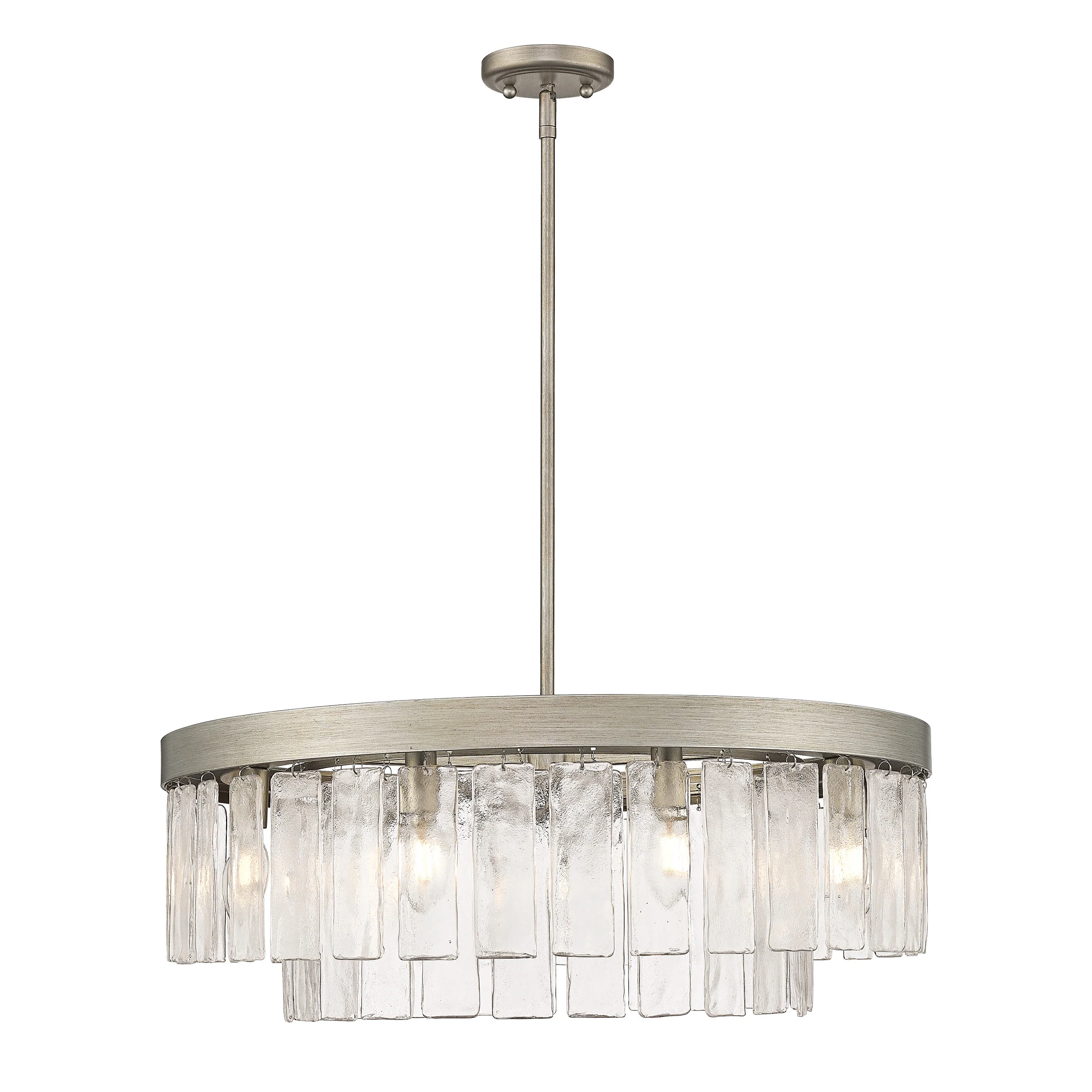 Ciara 9-light Chandelier in Peruvian Silver - Image 3
