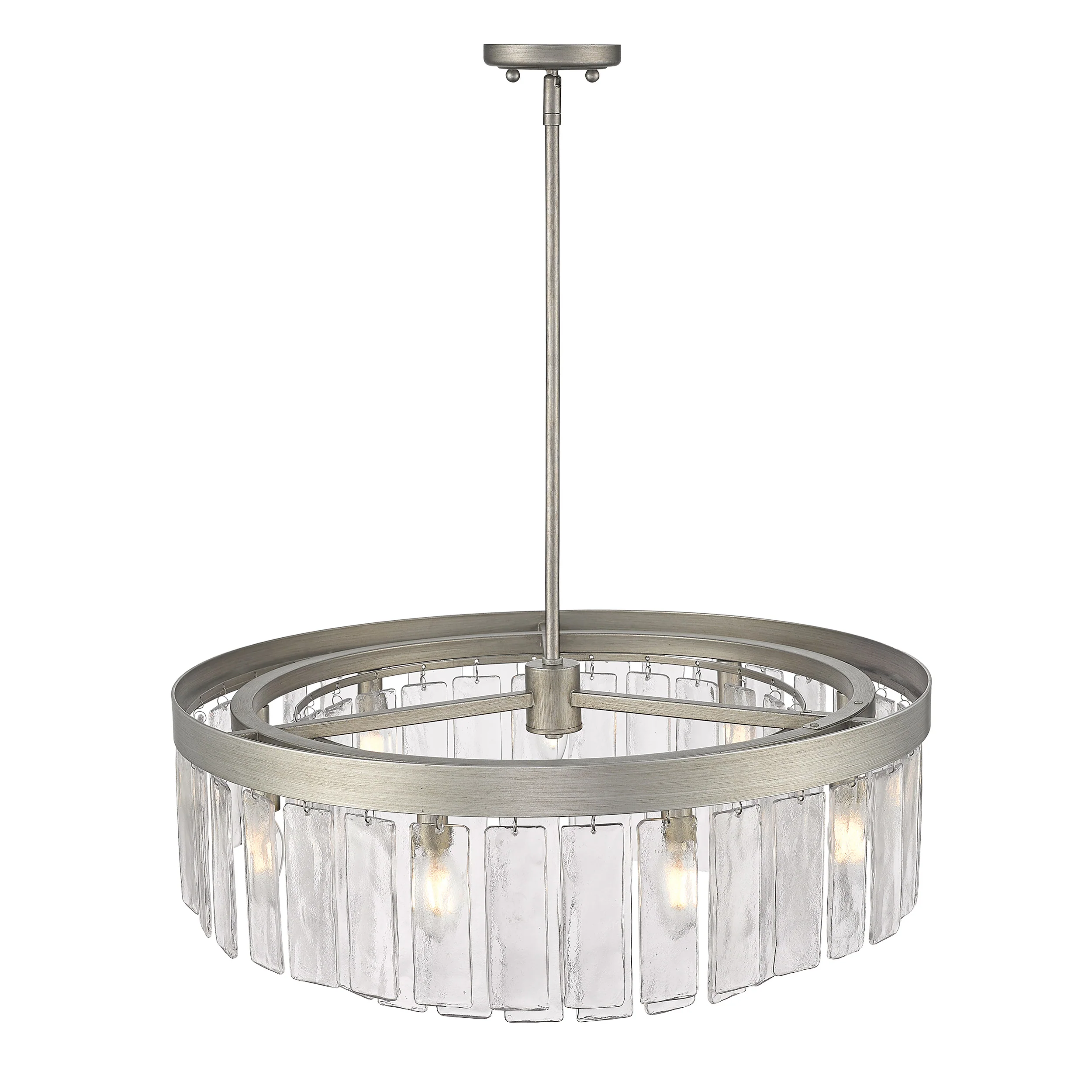 Ciara 9-light Chandelier in Peruvian Silver - Image 4